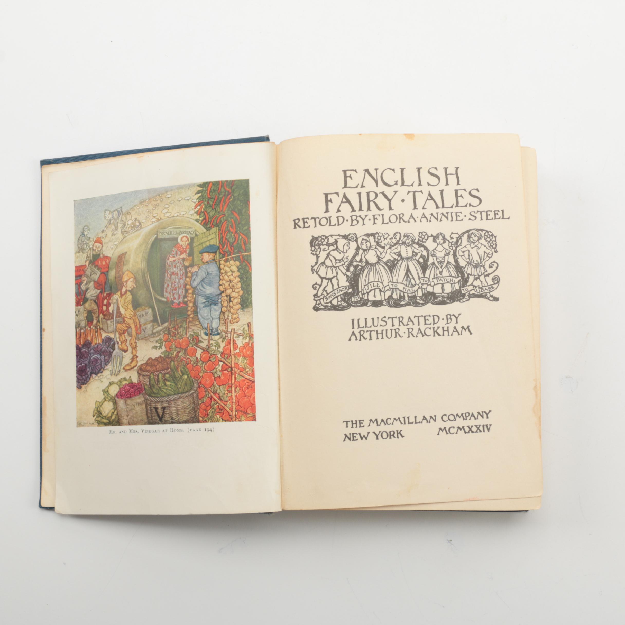 Arthur Rackham Illustrated "English Fairy Tales" and "Peter Pan", 1920s