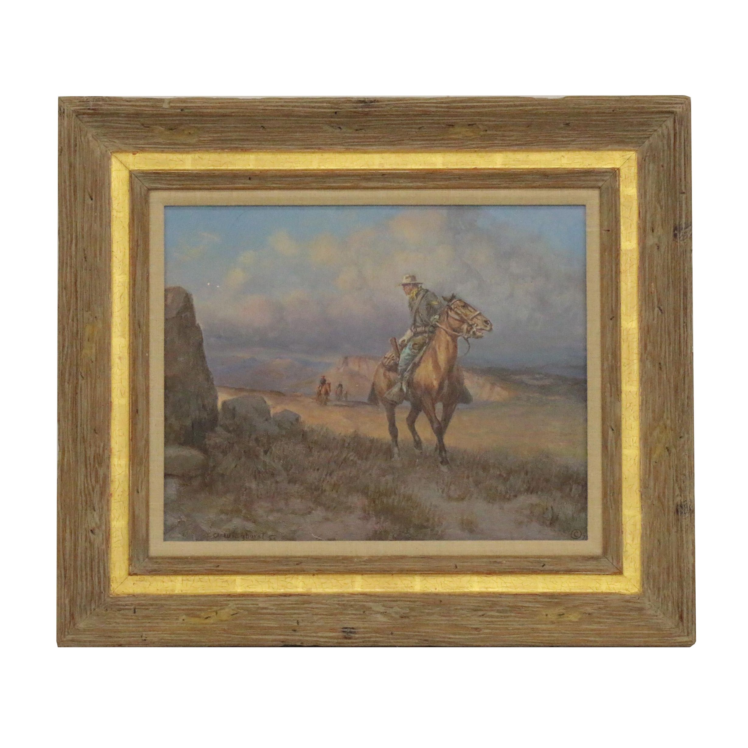 Olaf Carl Wieghorst Oil Painting "Cavalry Trooper 1880"