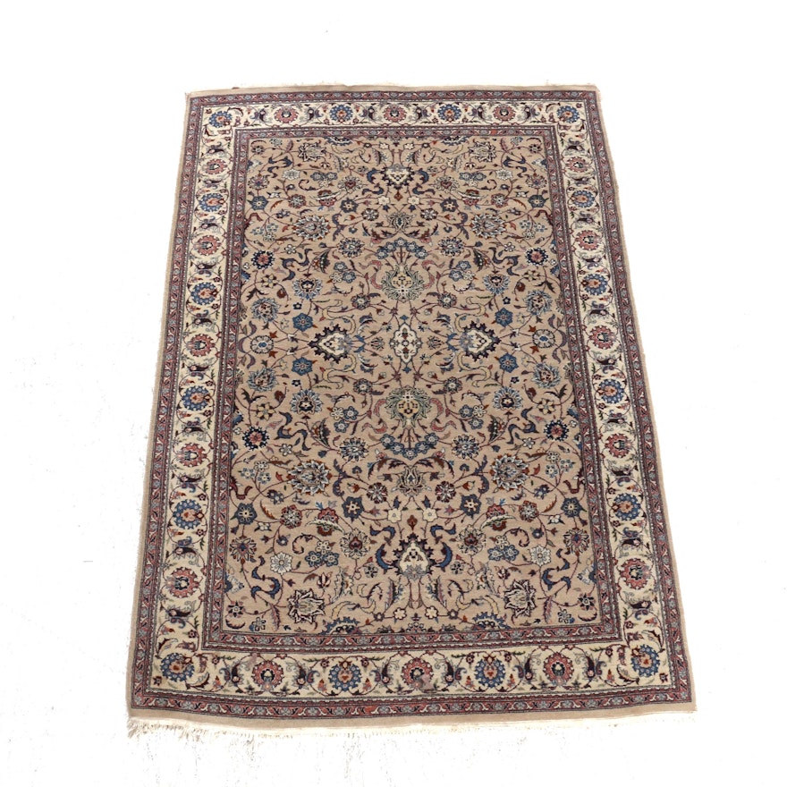 4'1 x 6'6 Hand-Woven Indo-Persian Tabriz Rug