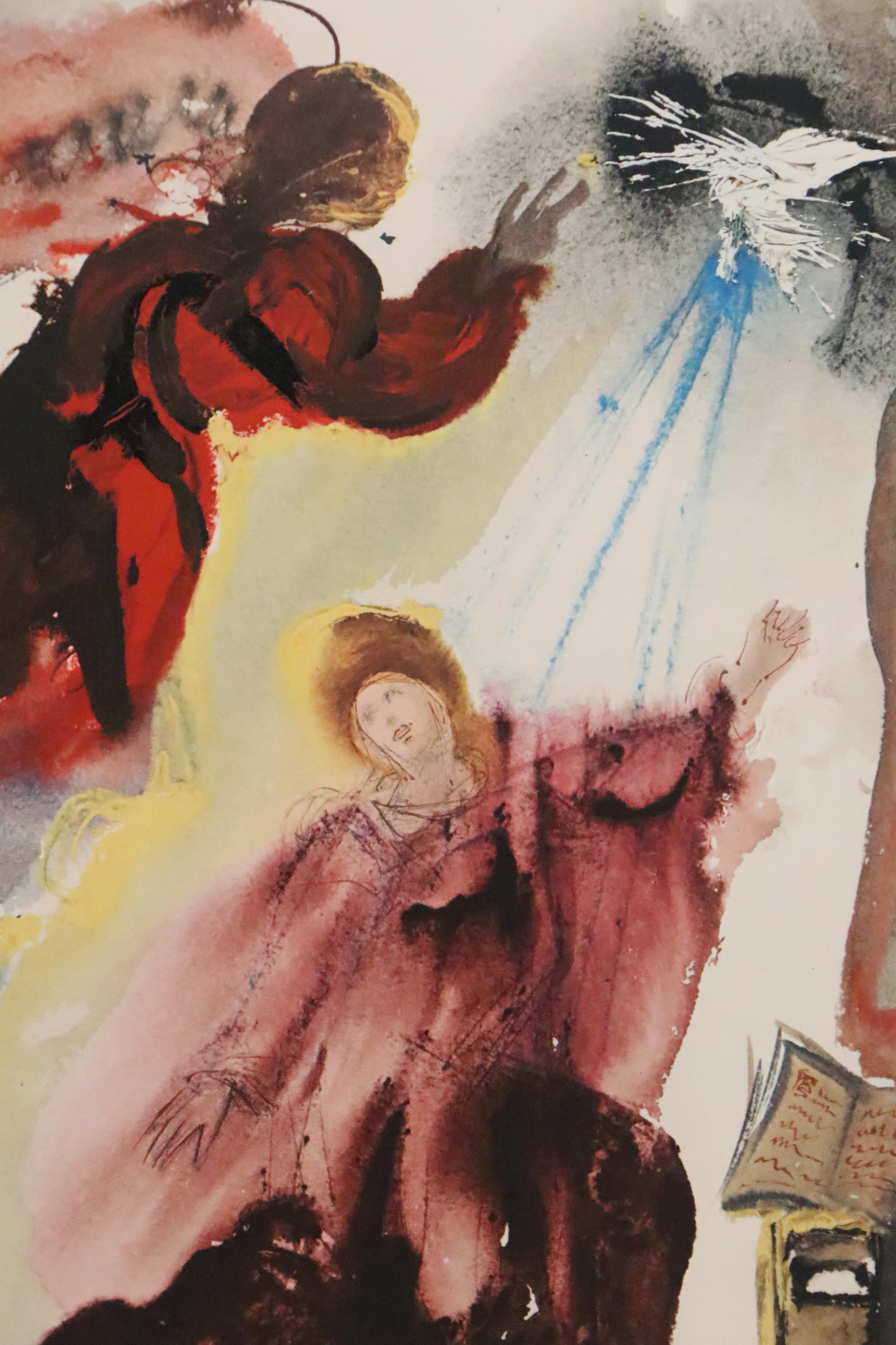 Salvador Dali Lithographic Print from "Biblia Sacra," 1969