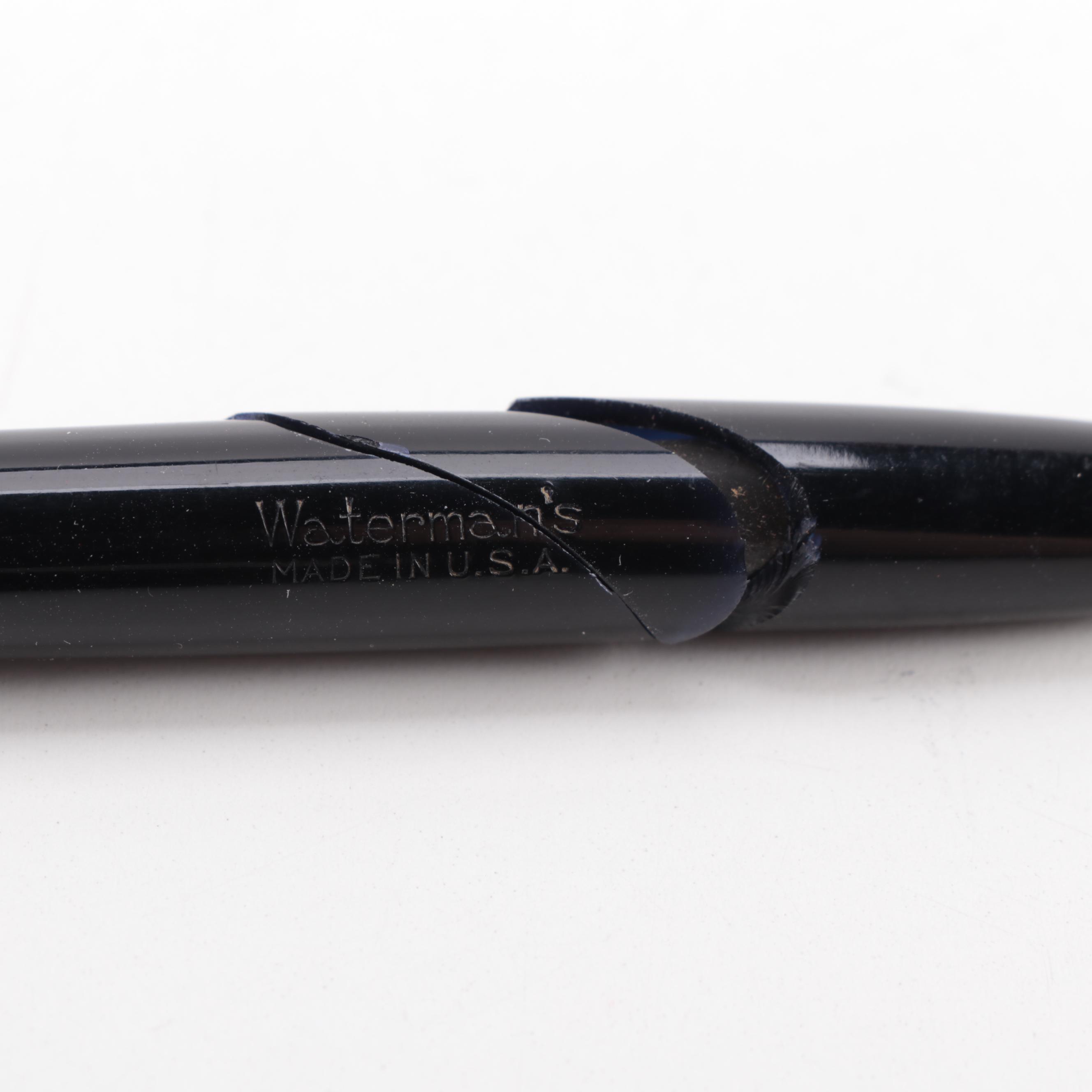 Waterman's Mechanical Pencil and Fountain Pen Set with Case and Ink Refills