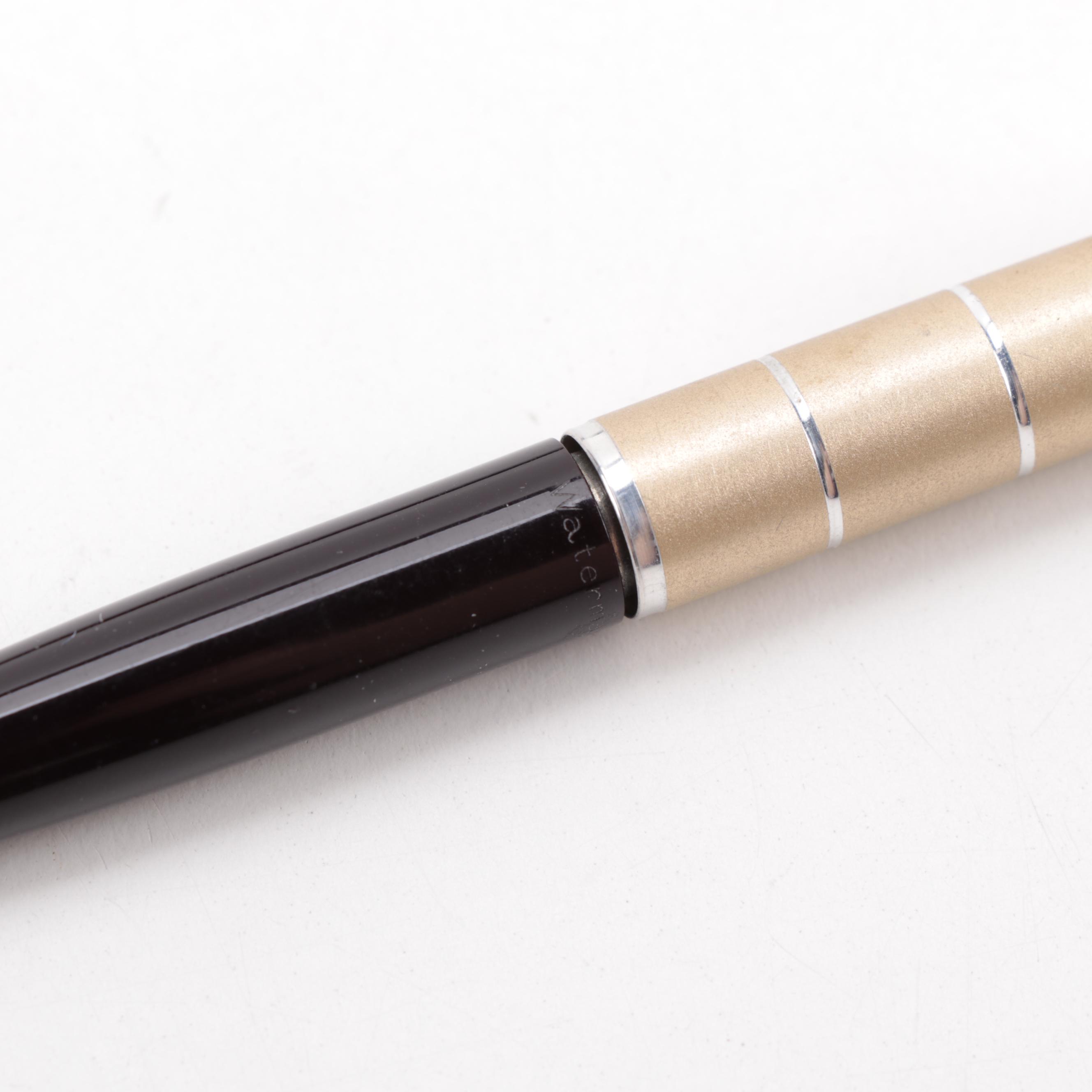 Waterman's Mechanical Pencil and Fountain Pen Set with Case and Ink Refills