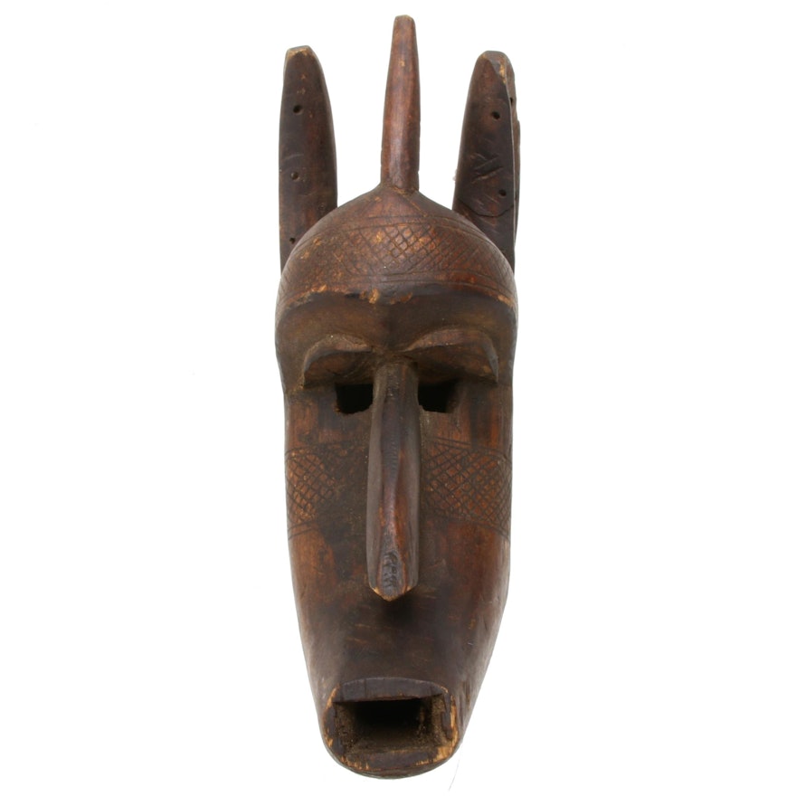 Bamana Style Hand-Carved Wood Figure, Mali