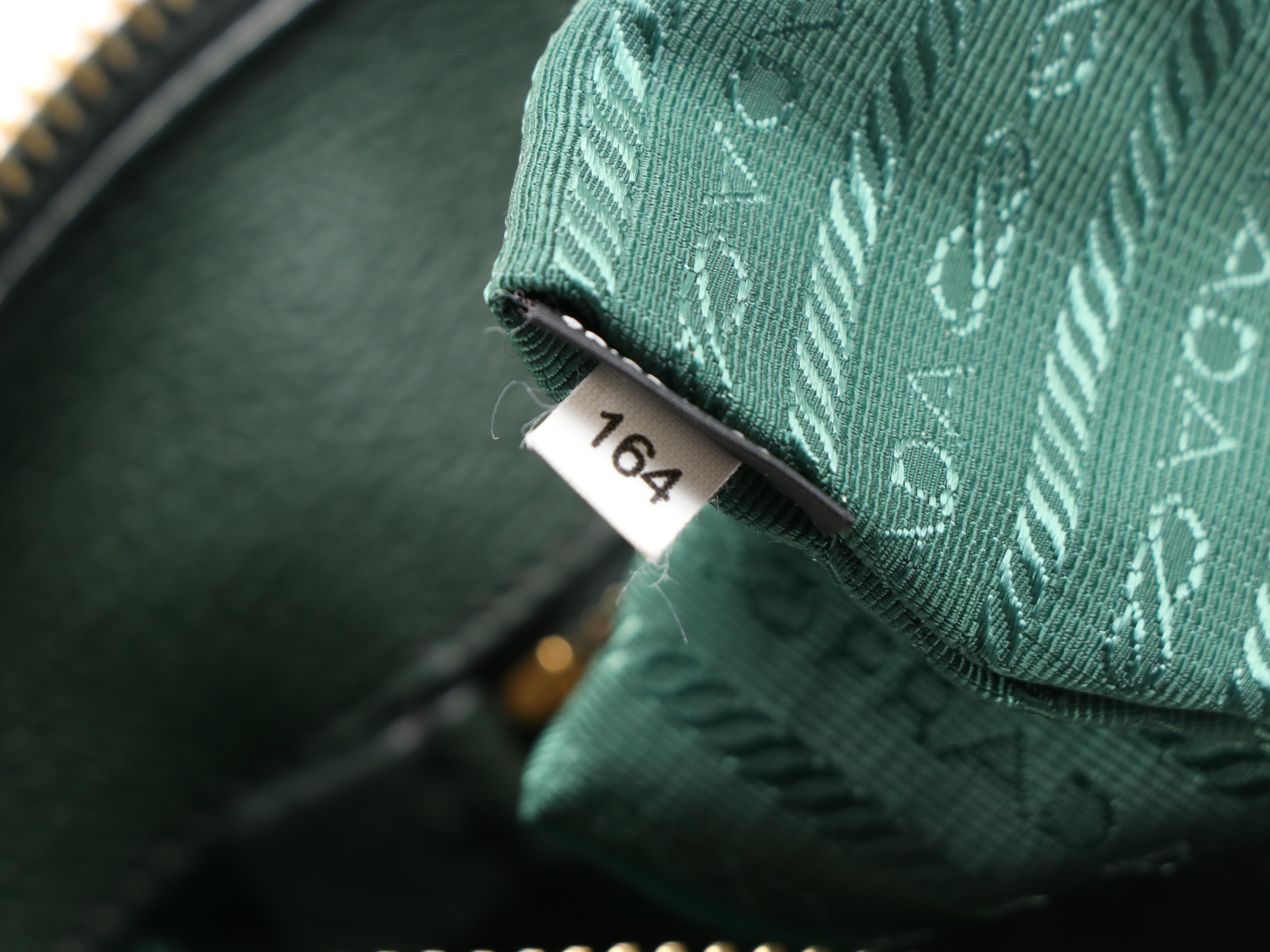 Prada Two-Way Satchel in Forest Green Vitello Daino Leather