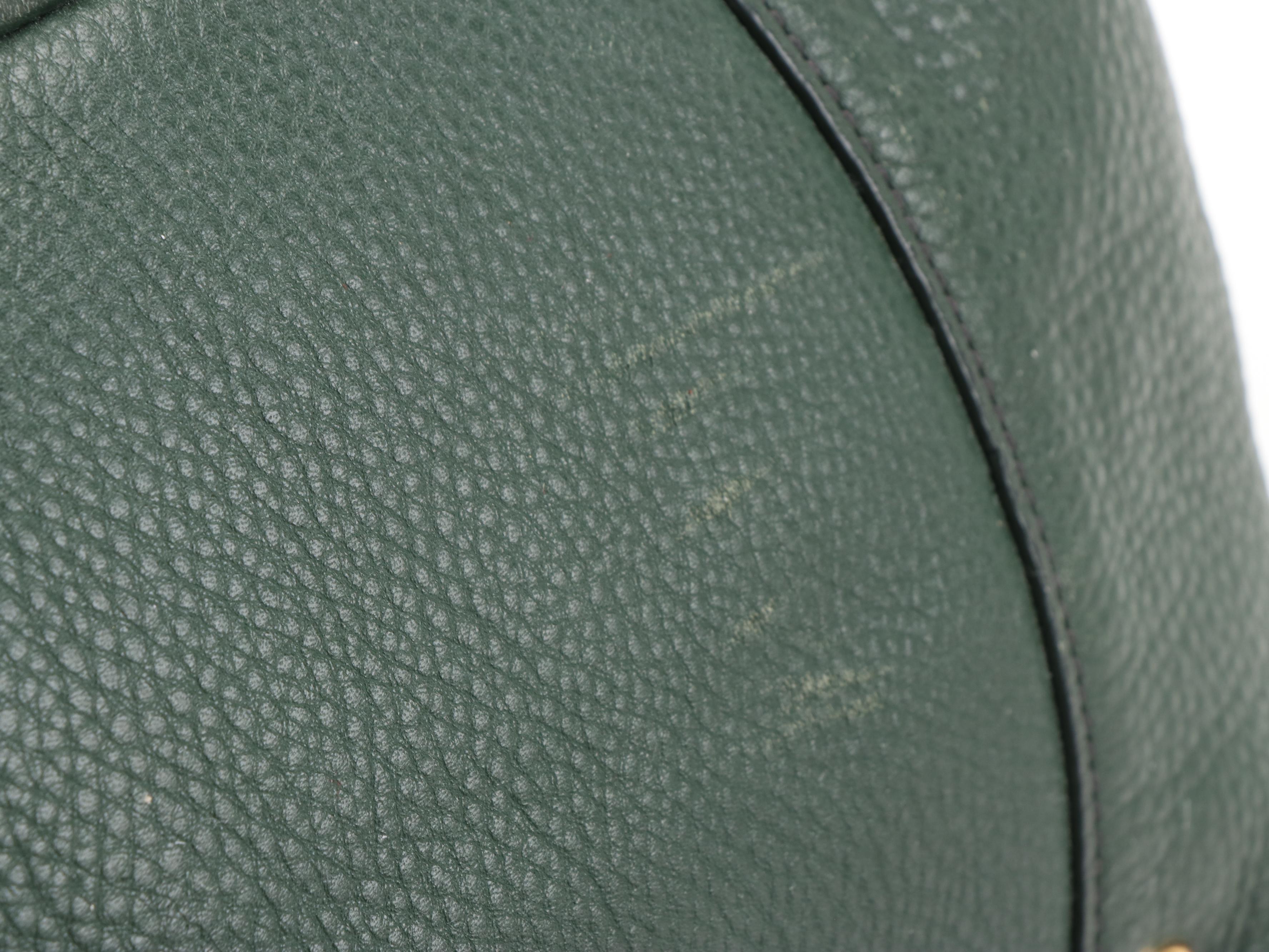 Prada Two-Way Satchel in Forest Green Vitello Daino Leather