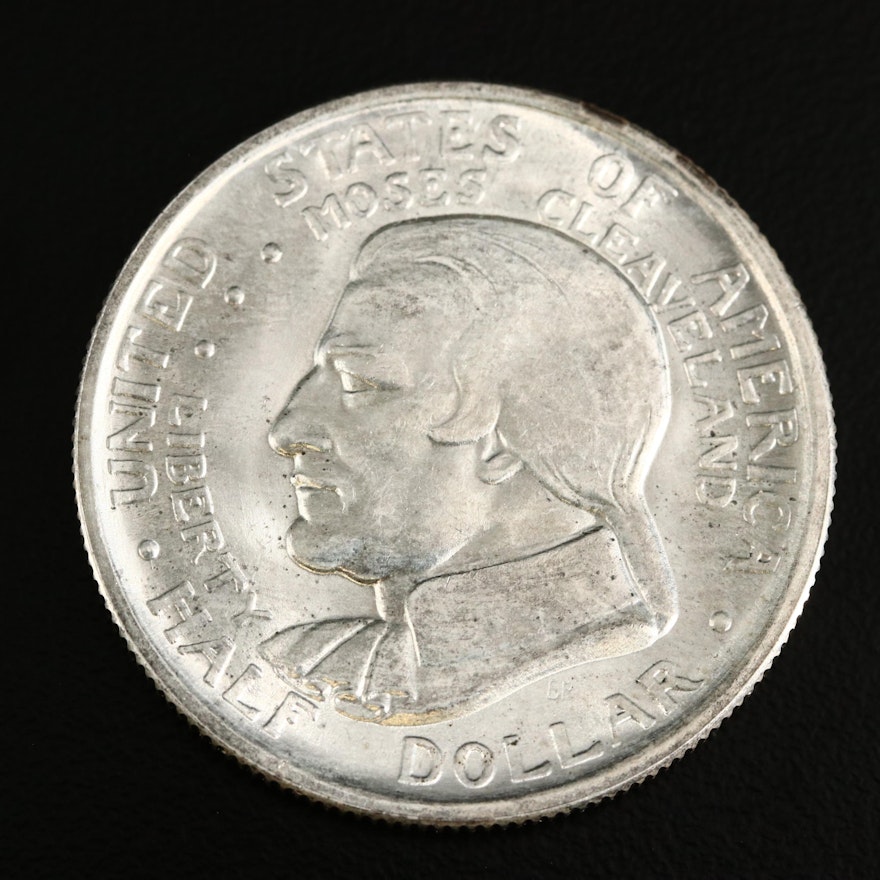 1936 Cleveland Centennial Commemorative Silver Half Dollar