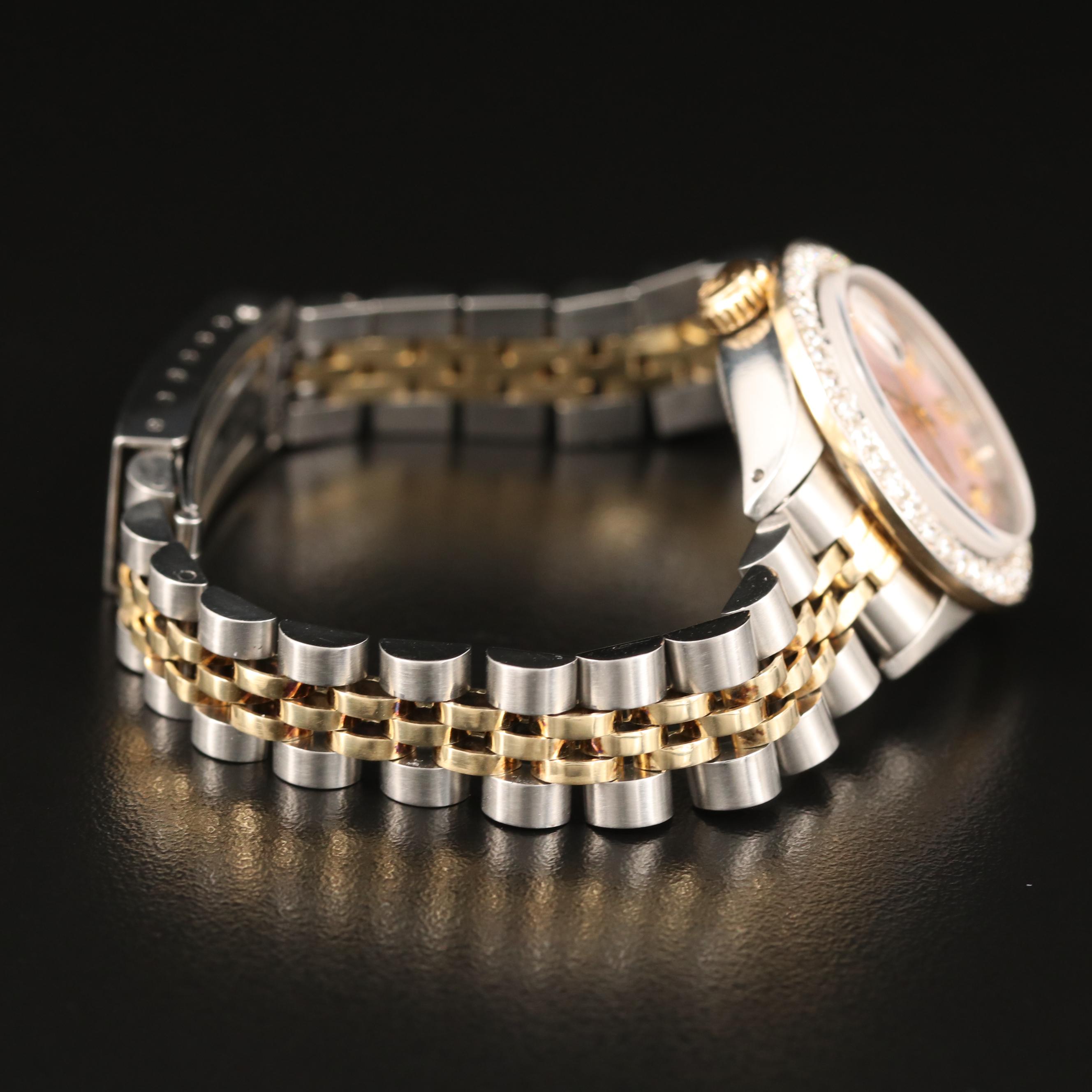 1981 Rolex 1.06 CTW Diamond Datejust 14K and Stainless Steel Watch