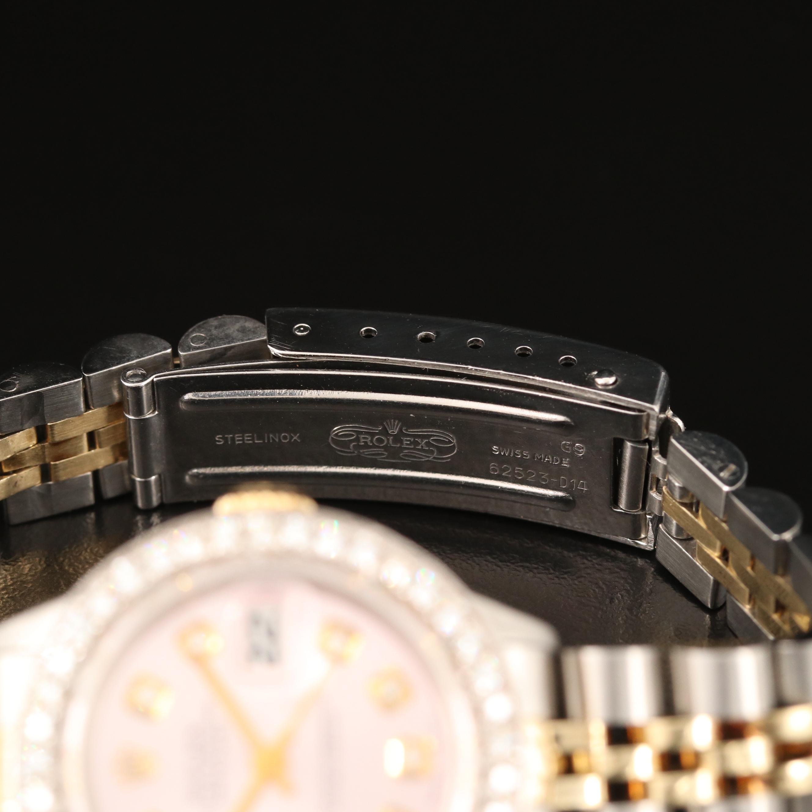 1981 Rolex 1.06 CTW Diamond Datejust 14K and Stainless Steel Watch