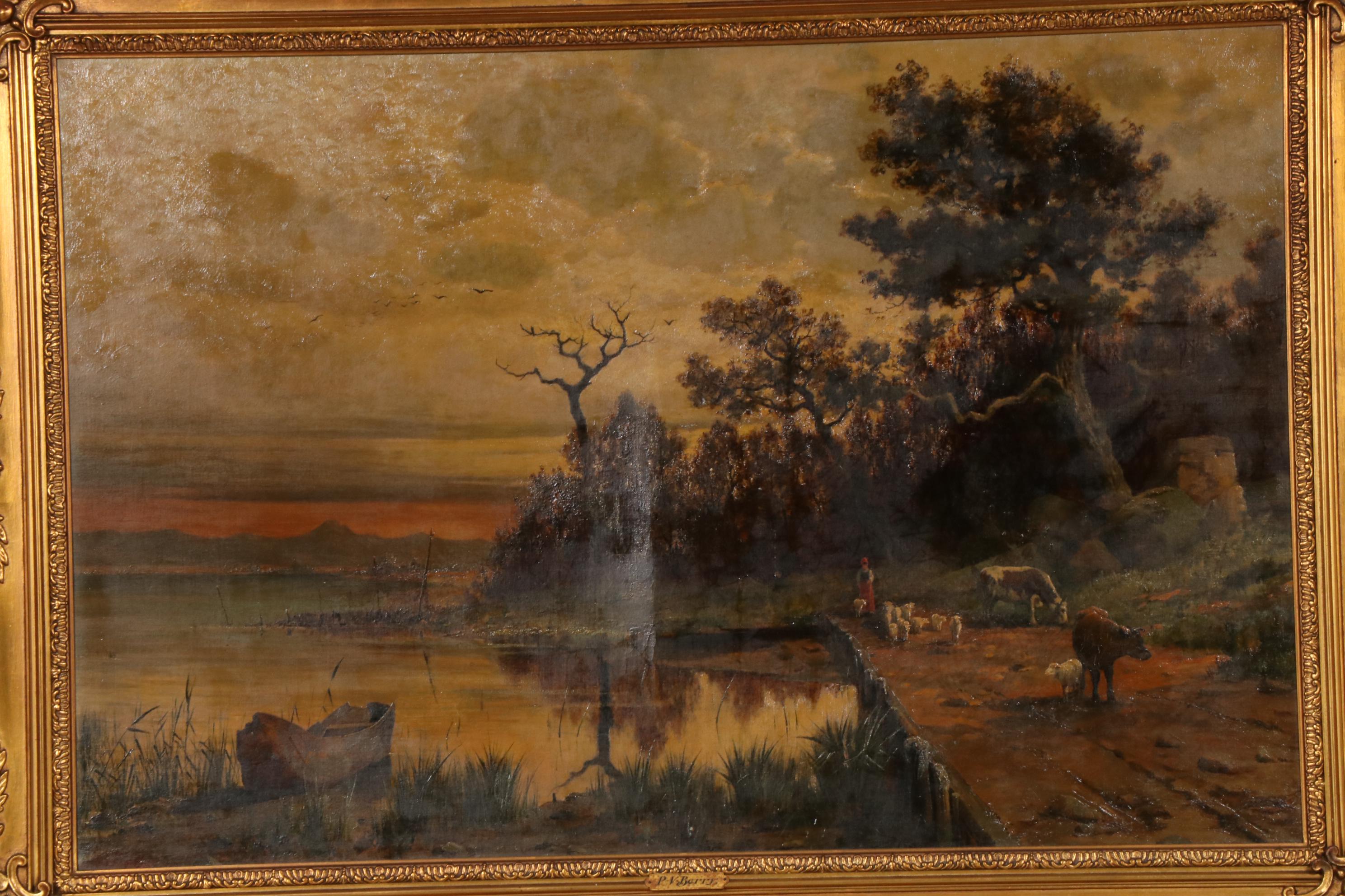 Patrick Vincent Berry Bucolic Landscape Oil Painting