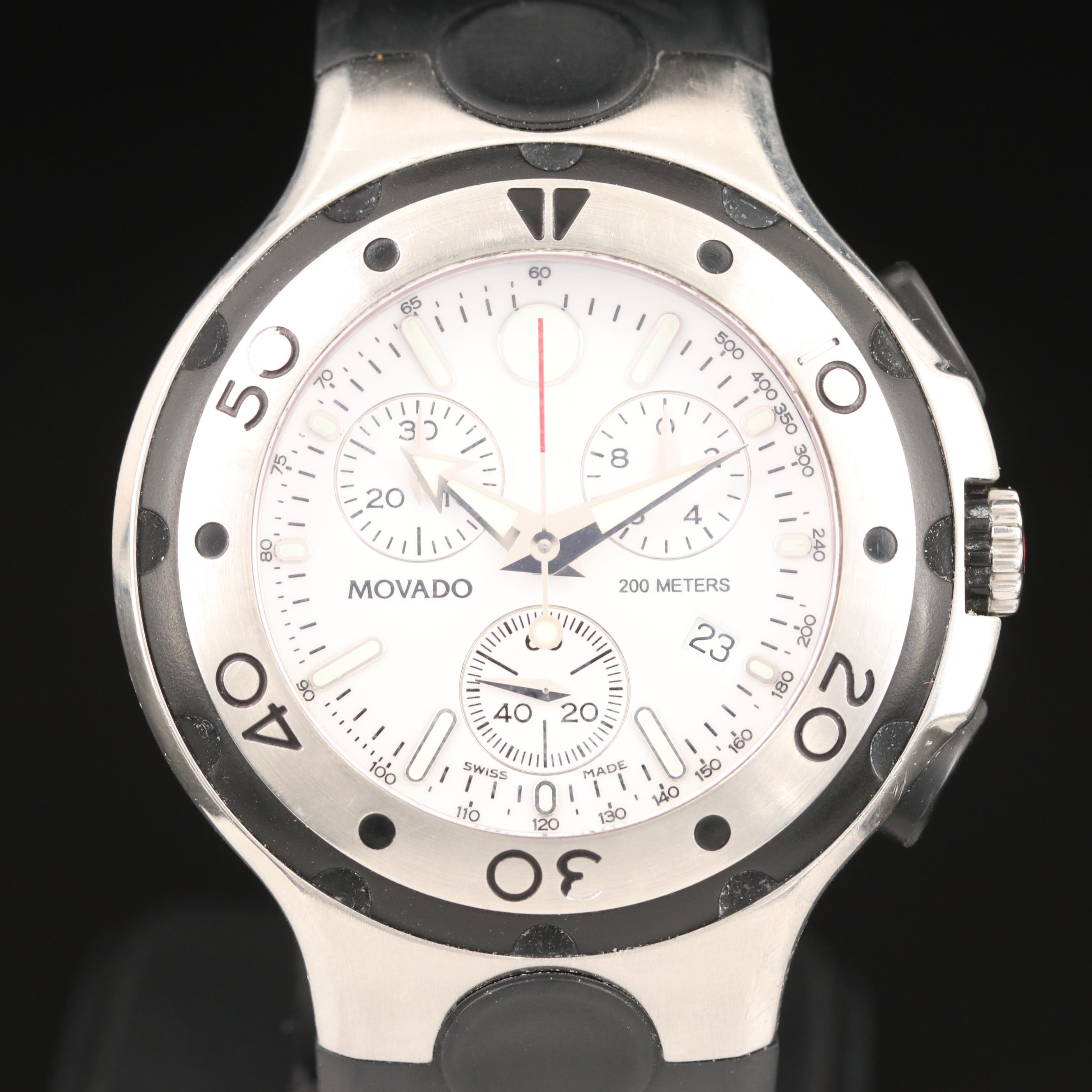Movado Series 800 Chronograph Stainless Steel Quartz Watch