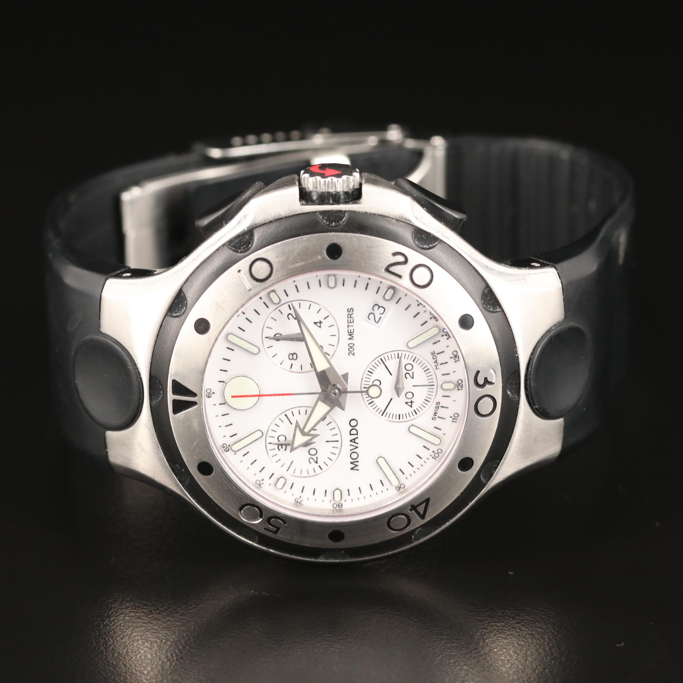 Movado Series 800 Chronograph Stainless Steel Quartz Watch