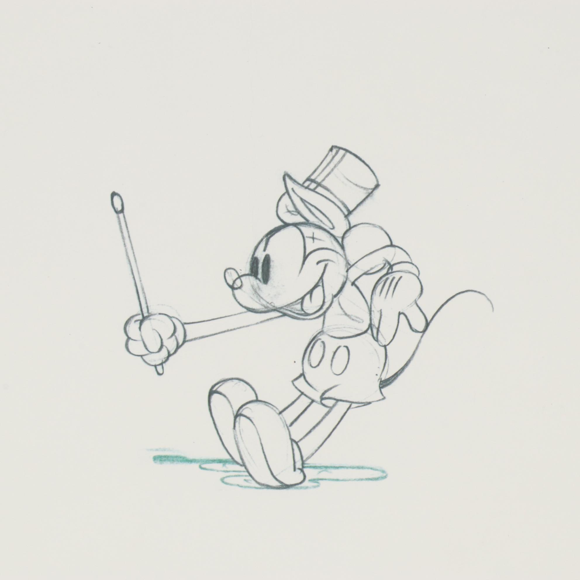 Offset Lithograph Exhibition Poster for "Disney Animations and Animators"