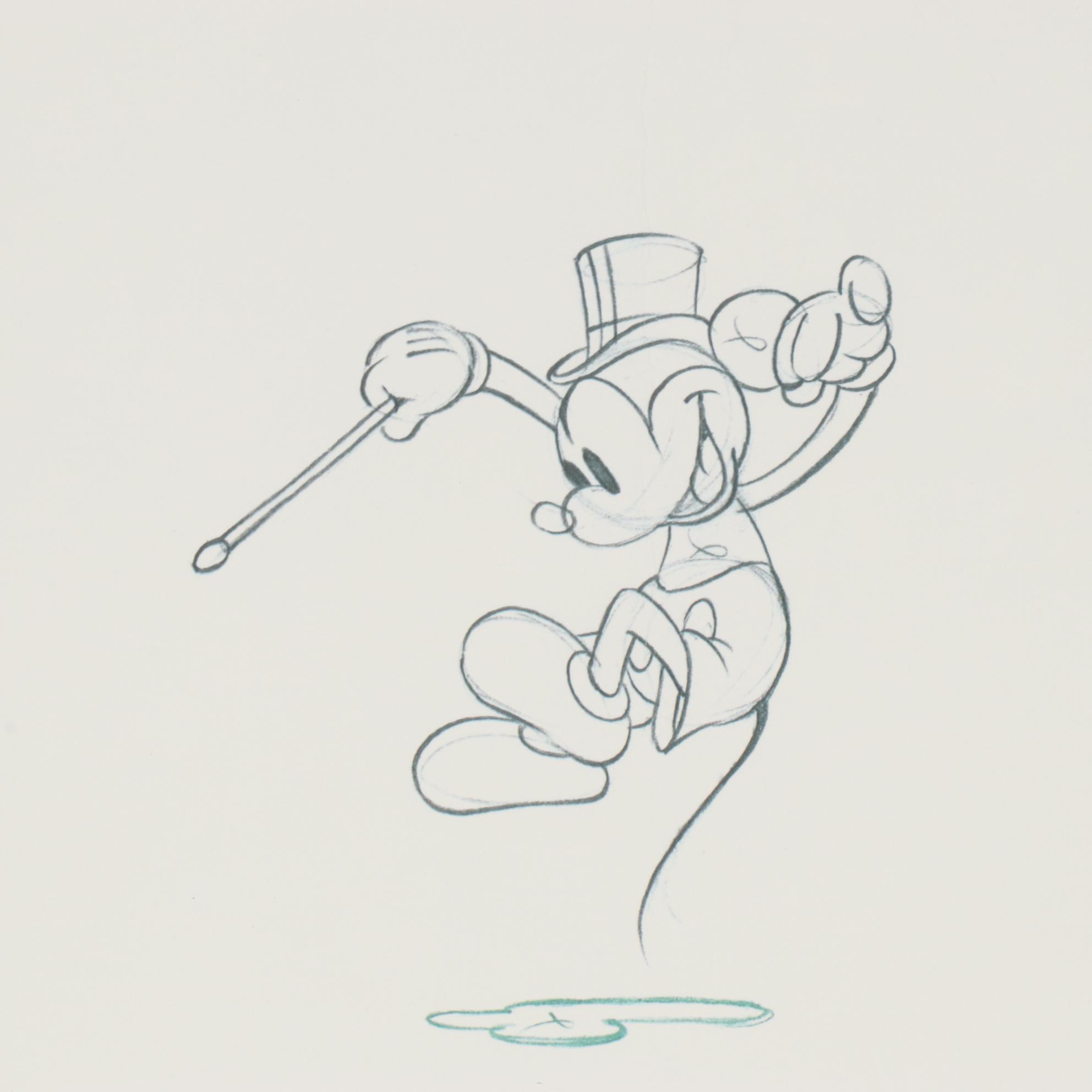 Offset Lithograph Exhibition Poster for "Disney Animations and Animators"