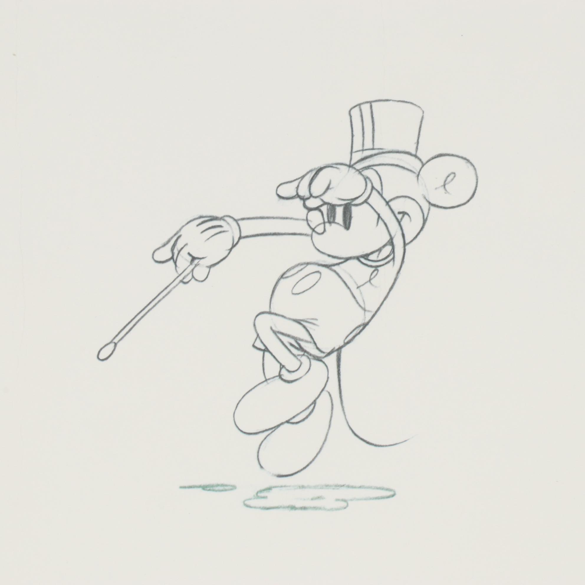 Offset Lithograph Exhibition Poster for "Disney Animations and Animators"