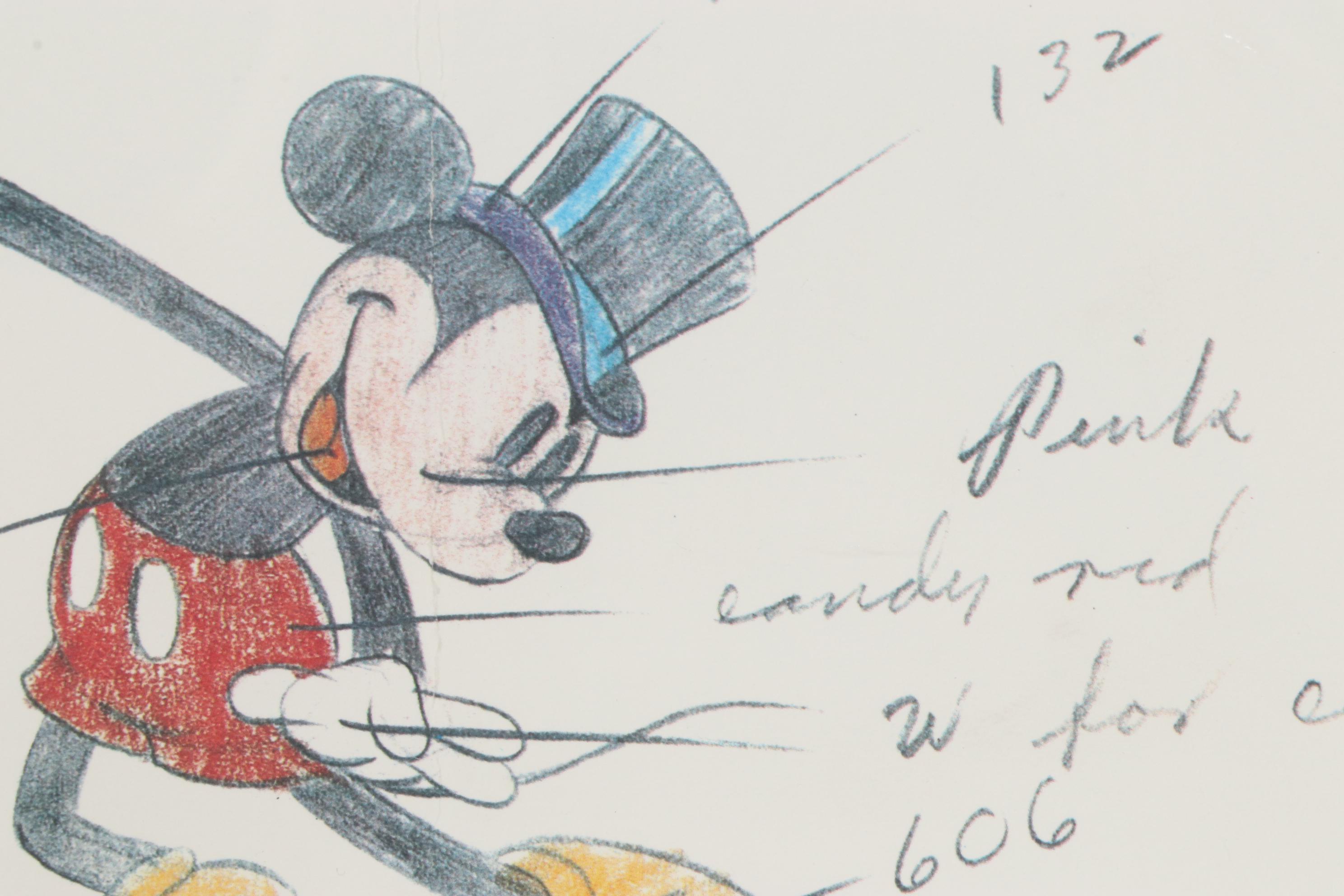 Offset Lithograph Exhibition Poster for "Disney Animations and Animators"