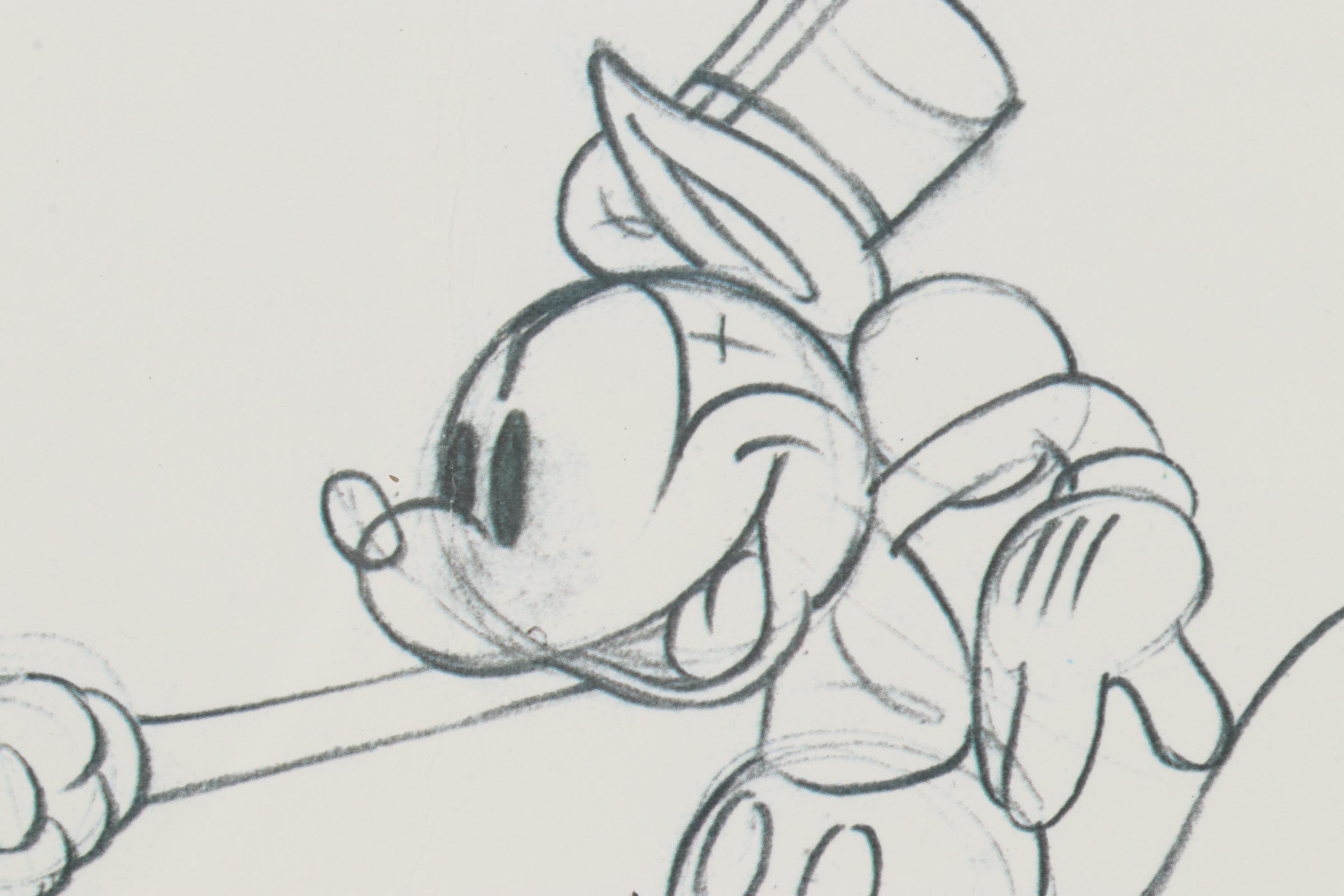 Offset Lithograph Exhibition Poster for "Disney Animations and Animators"