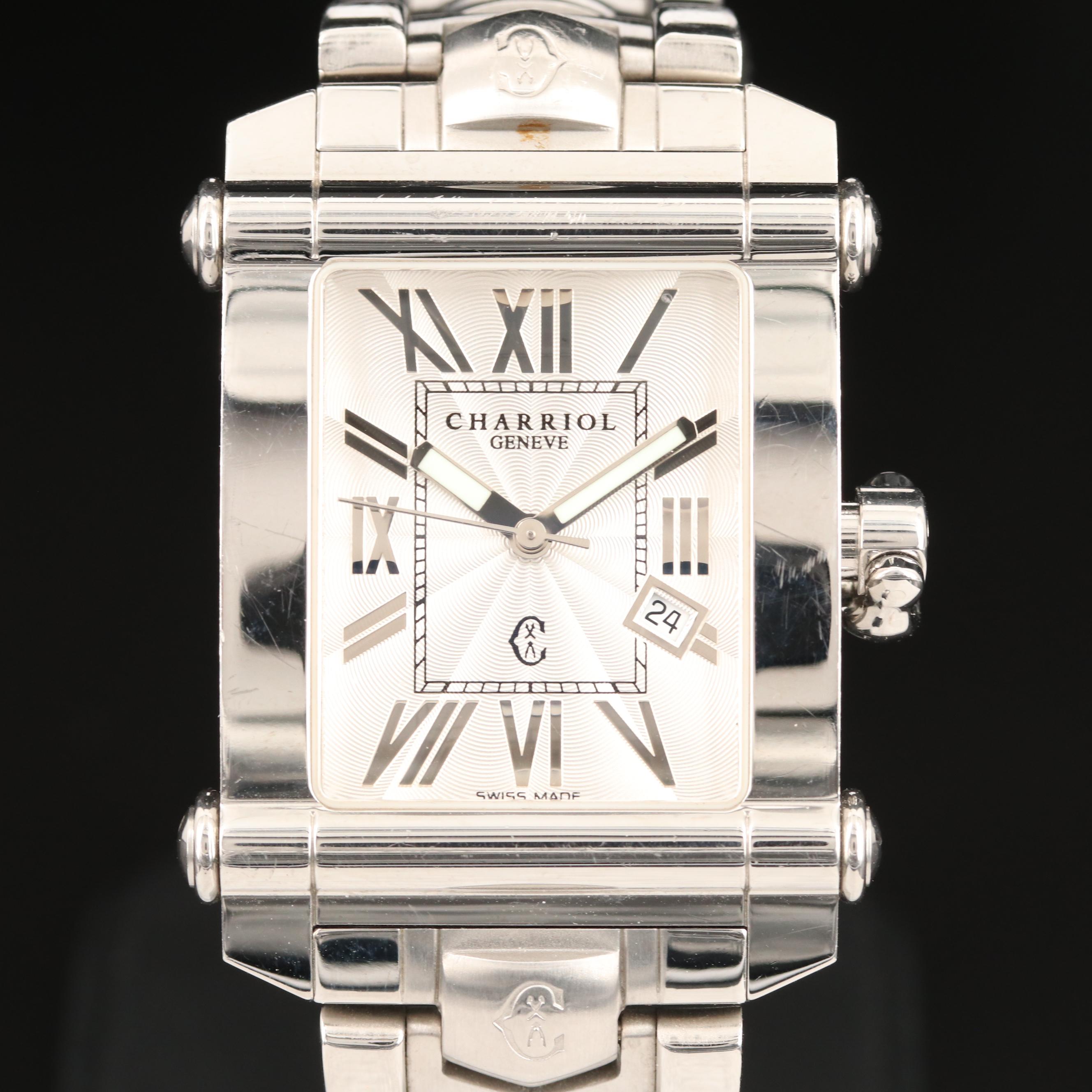 Charriol Columbus Stainless Steel Quartz Watch
