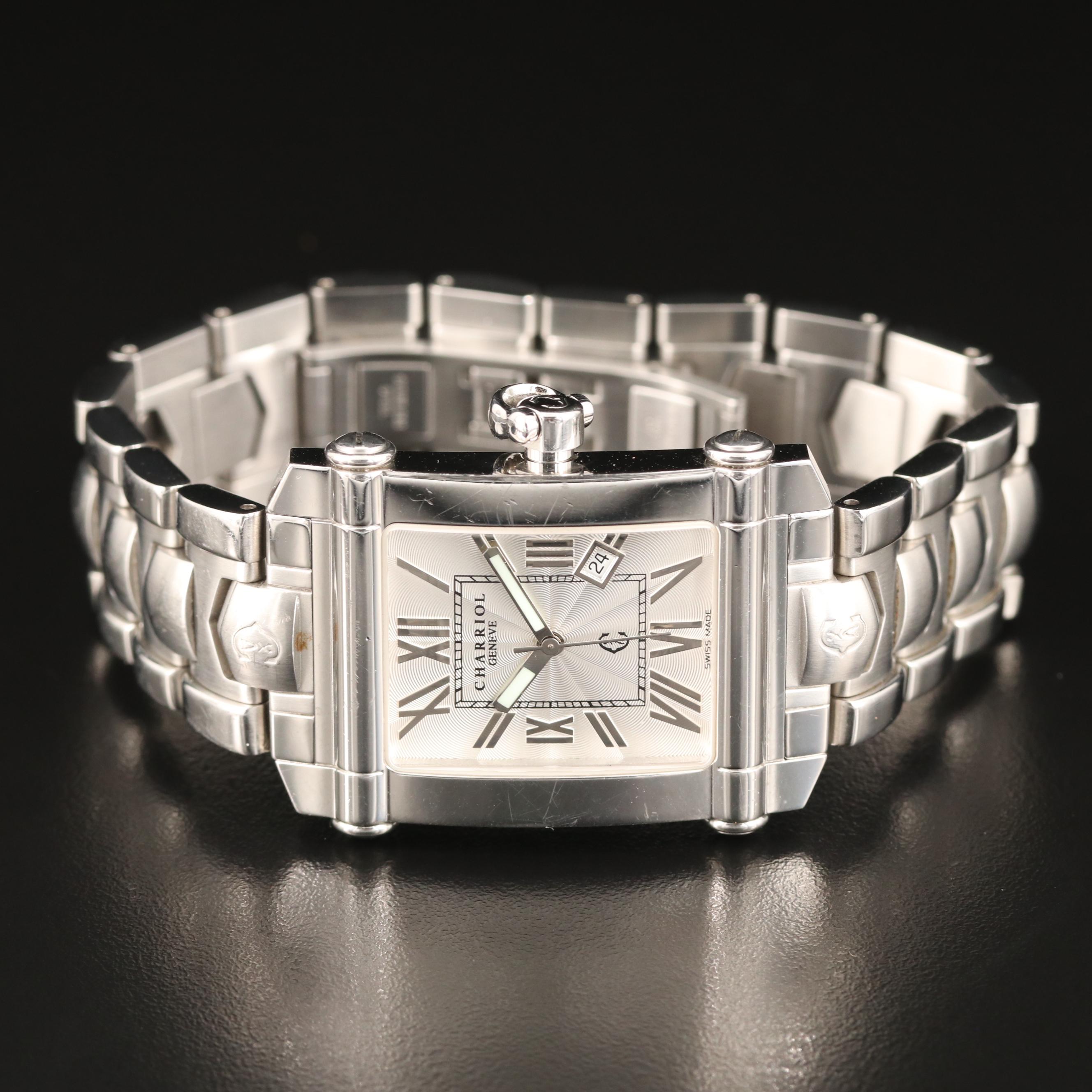 Charriol Columbus Stainless Steel Quartz Watch