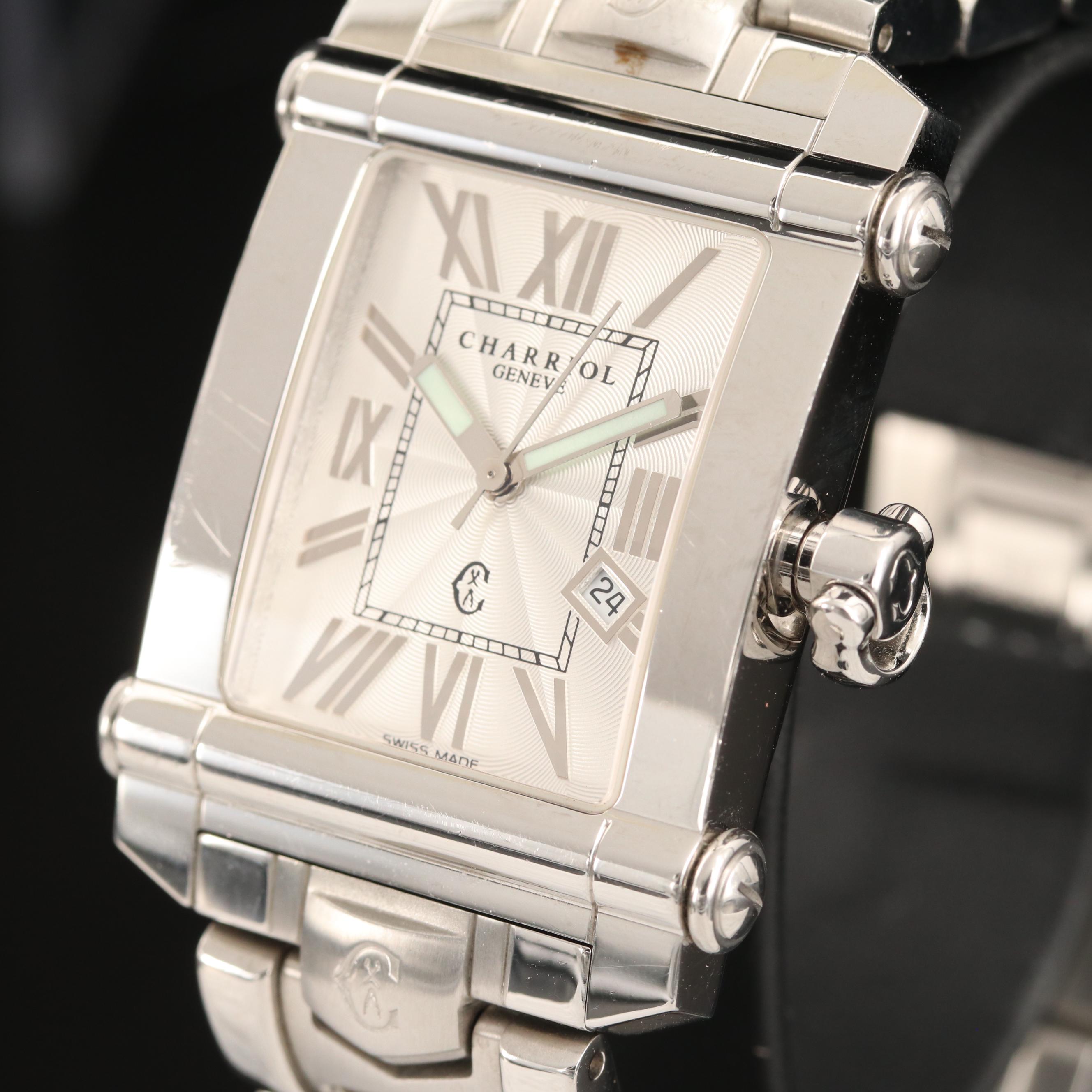 Charriol Columbus Stainless Steel Quartz Watch