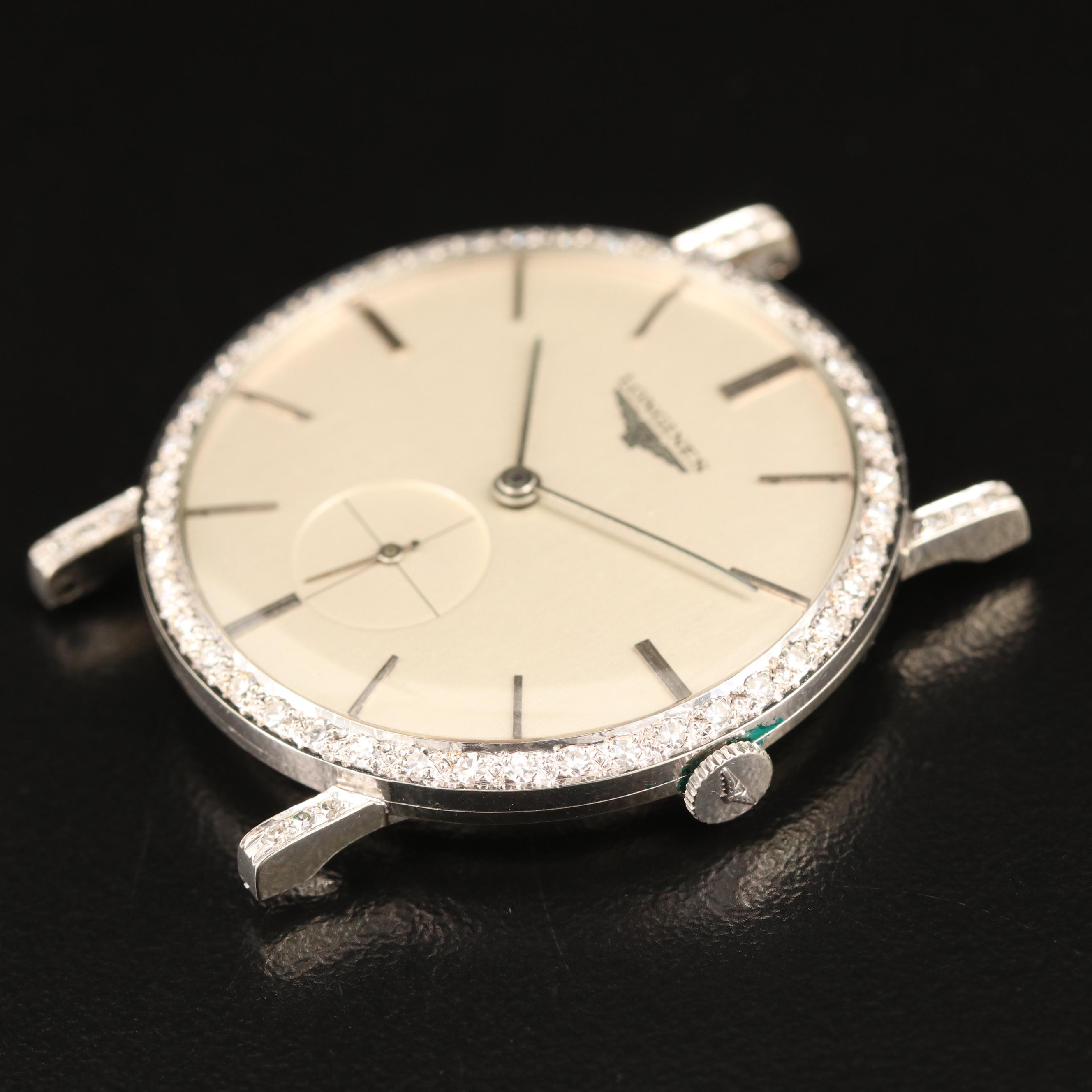 18K and Diamonds Longines Watch, Circa 1956