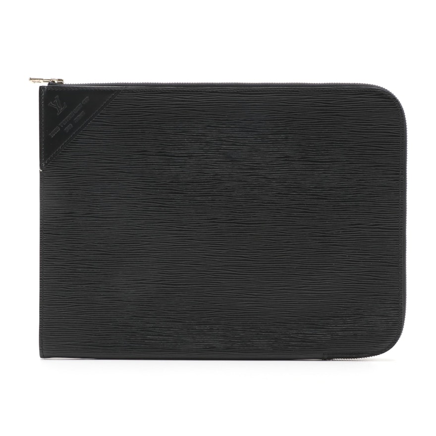 Louis Vuitton Poche Documents Portfolio in Black Epi Leather