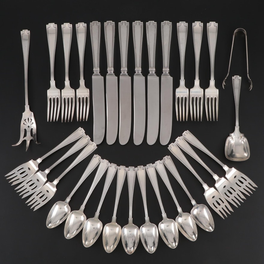Gorham "Etruscan" Sterling Silver Flatware, Mid to Late 20th Century