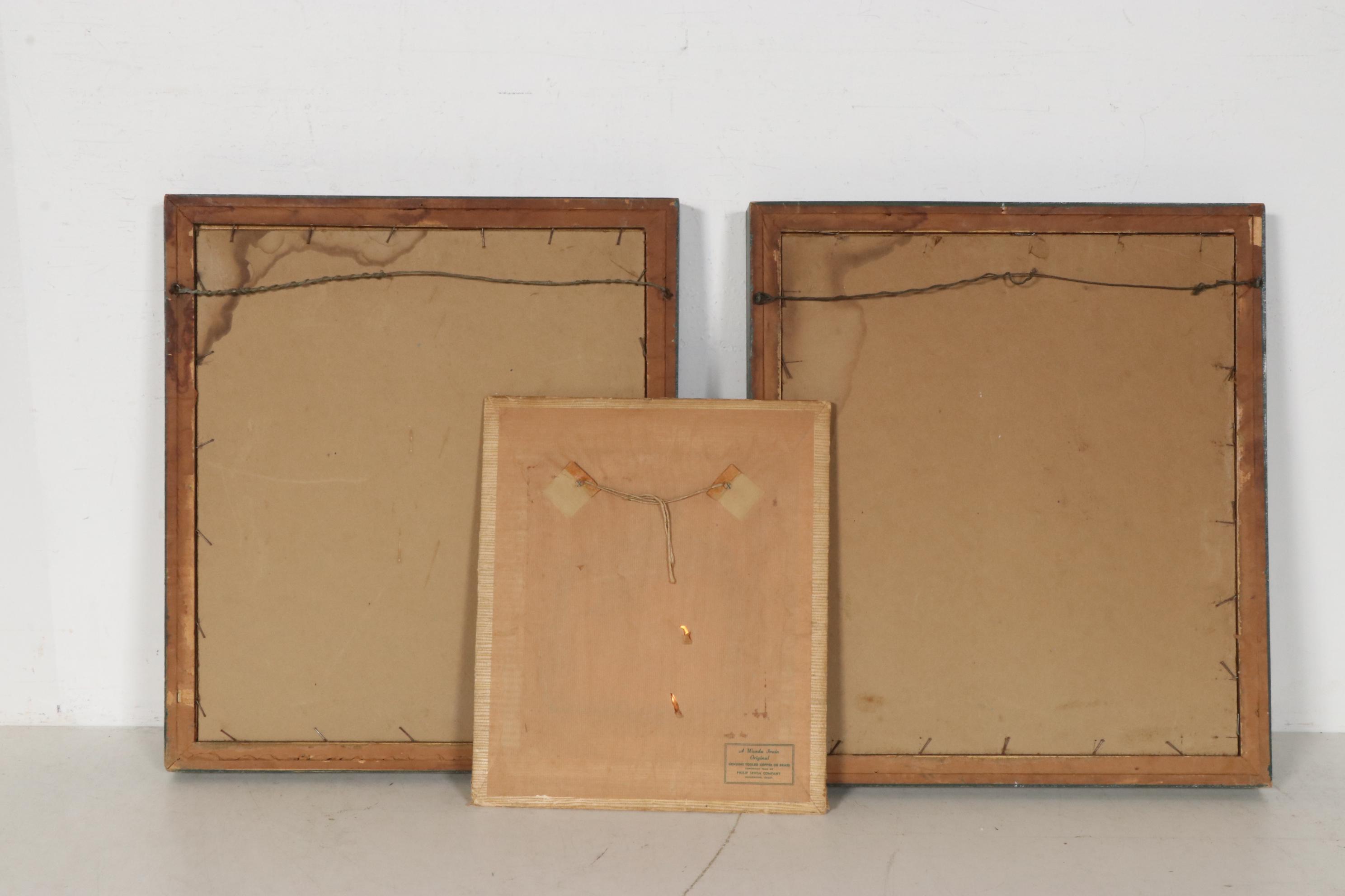 Wanda Irwin Tooled Copper Relief Portraits of Native People, Late 20th Century