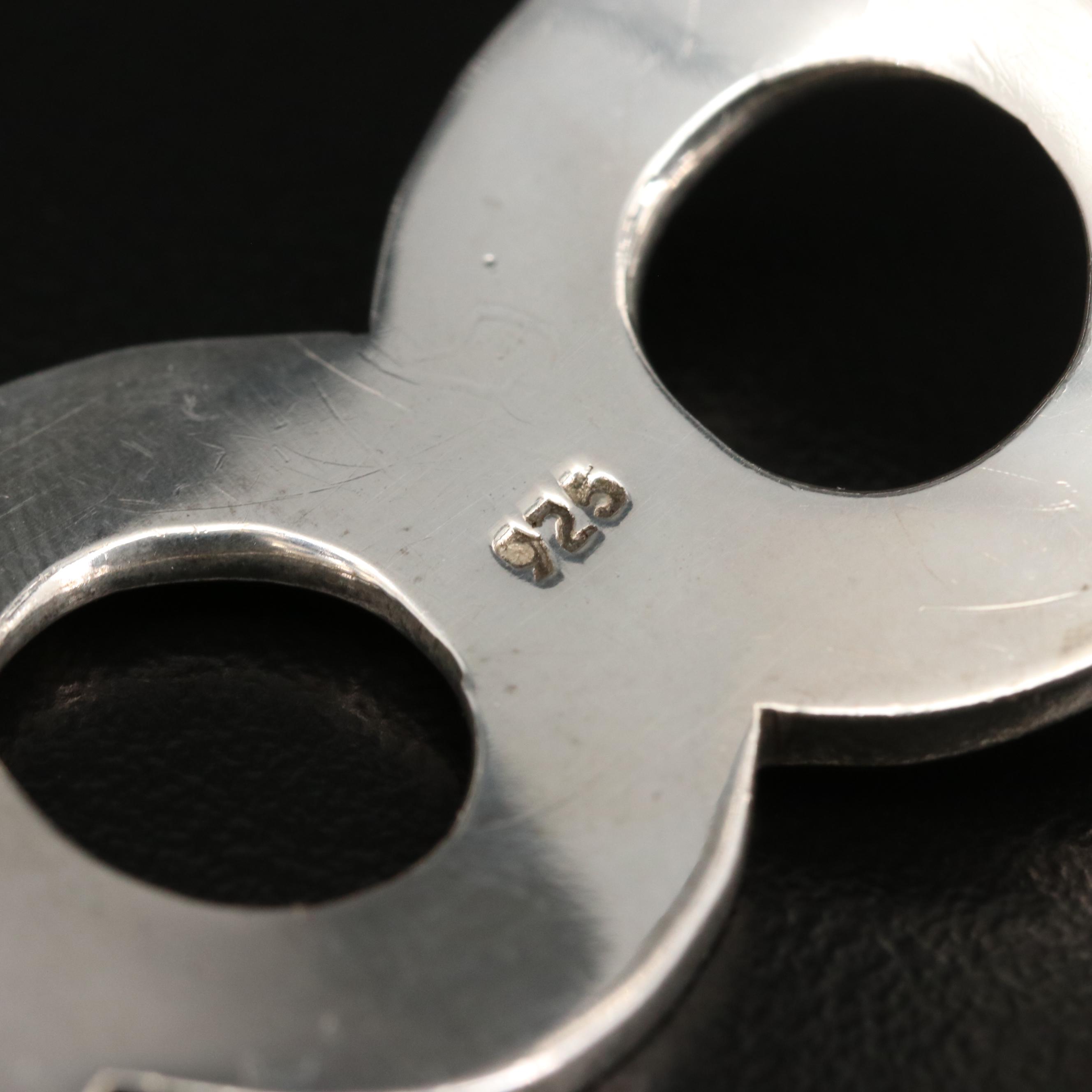 Sterling Silver Open Circle Cuff Bracelet