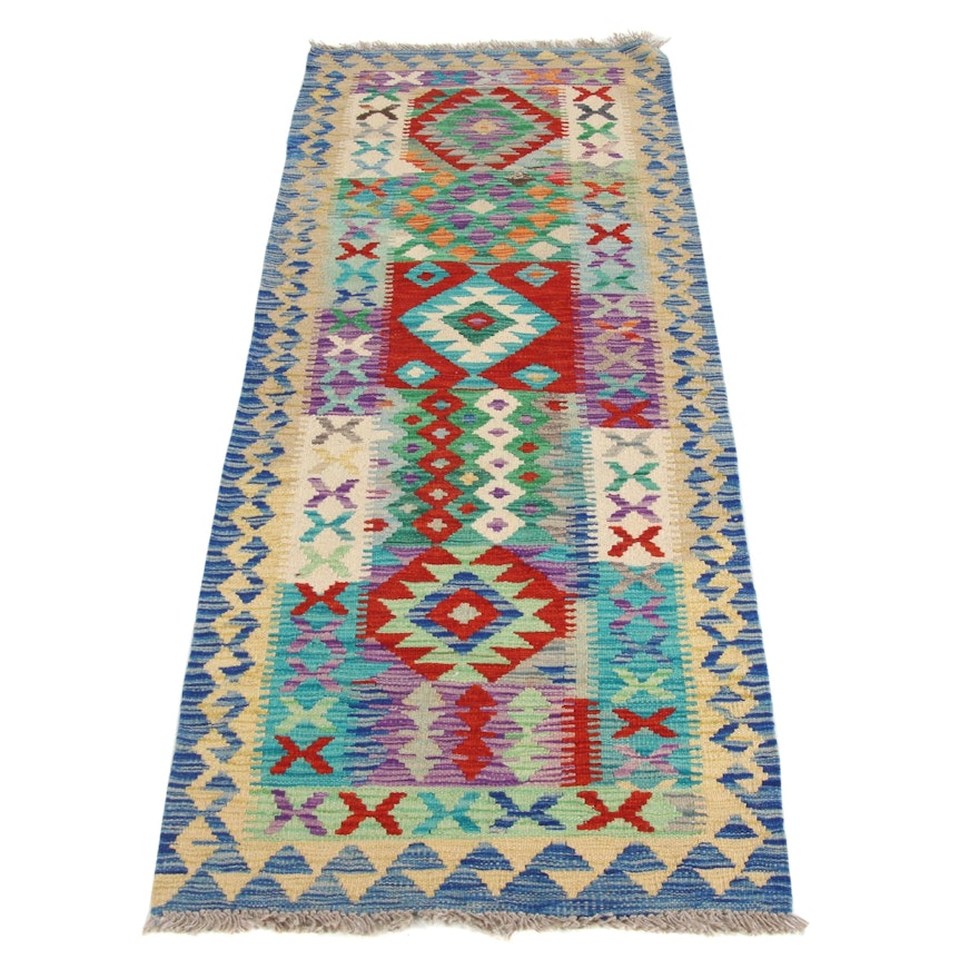 2'6 x 6'10 Handwoven Turkish Caucasian Runner, 2010s