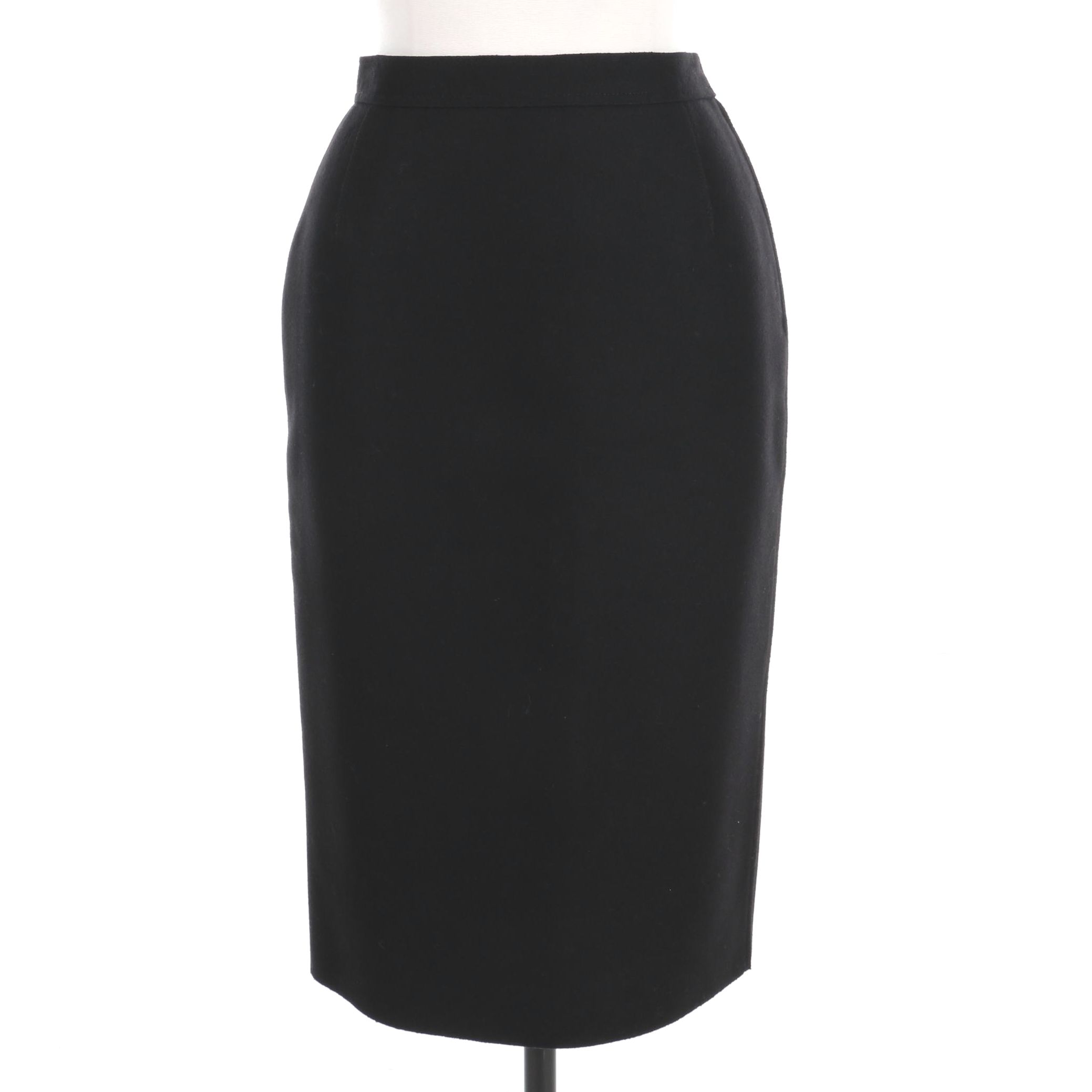 Prada Pencil Skirt in Black Wool