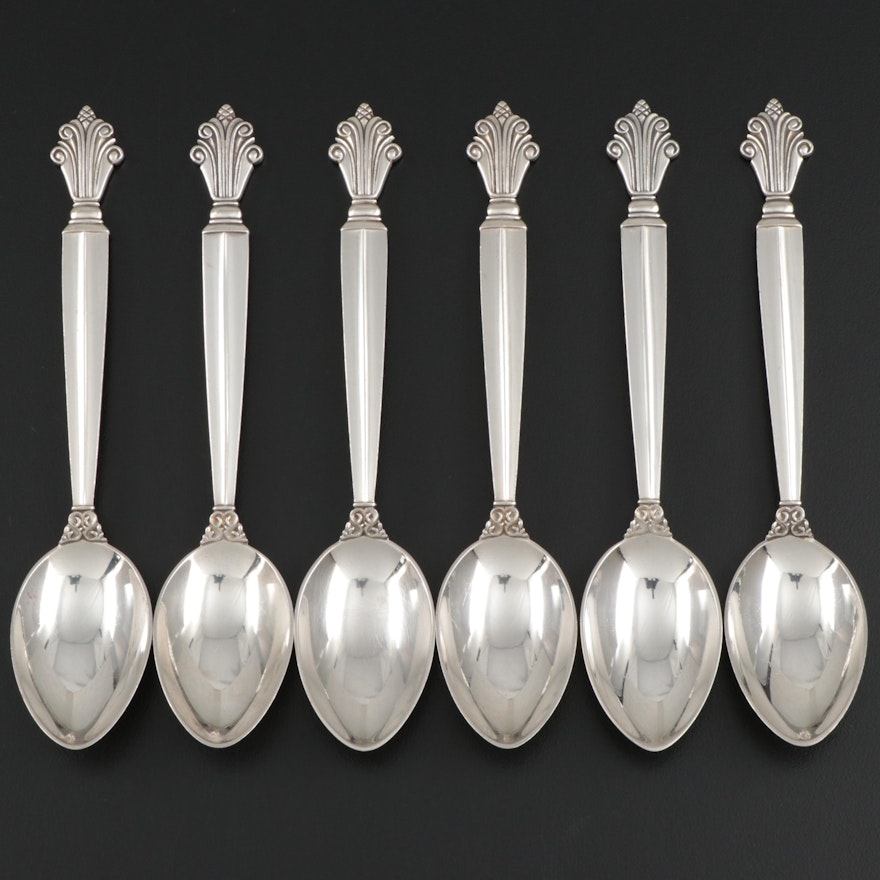 Georg Jensen "Acanthus" Sterling Silver Teaspoons, 1917–2014