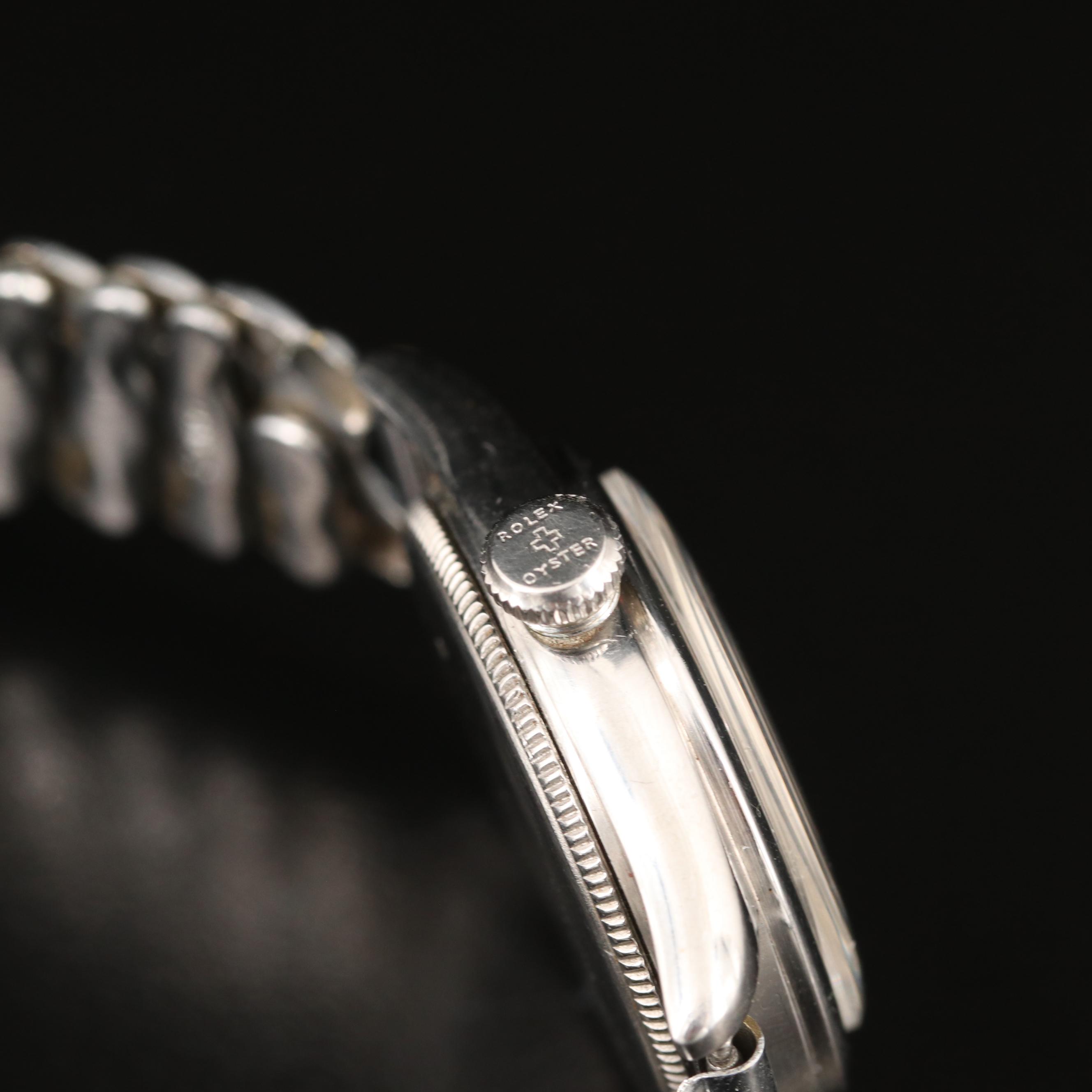 1946 Rolex Oyster SpeedKing Stainless Steel Stem Wind Watch