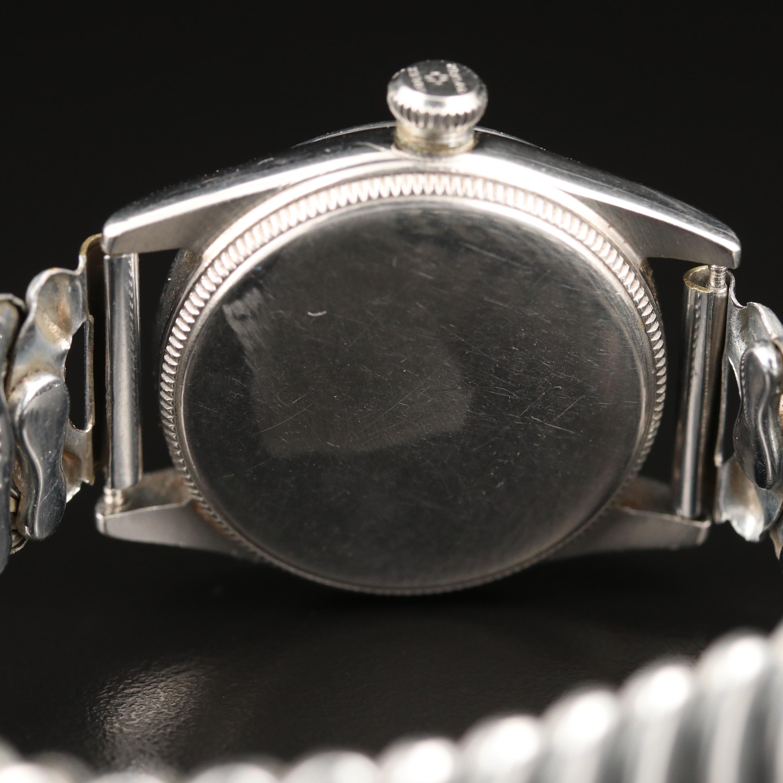 1946 Rolex Oyster SpeedKing Stainless Steel Stem Wind Watch