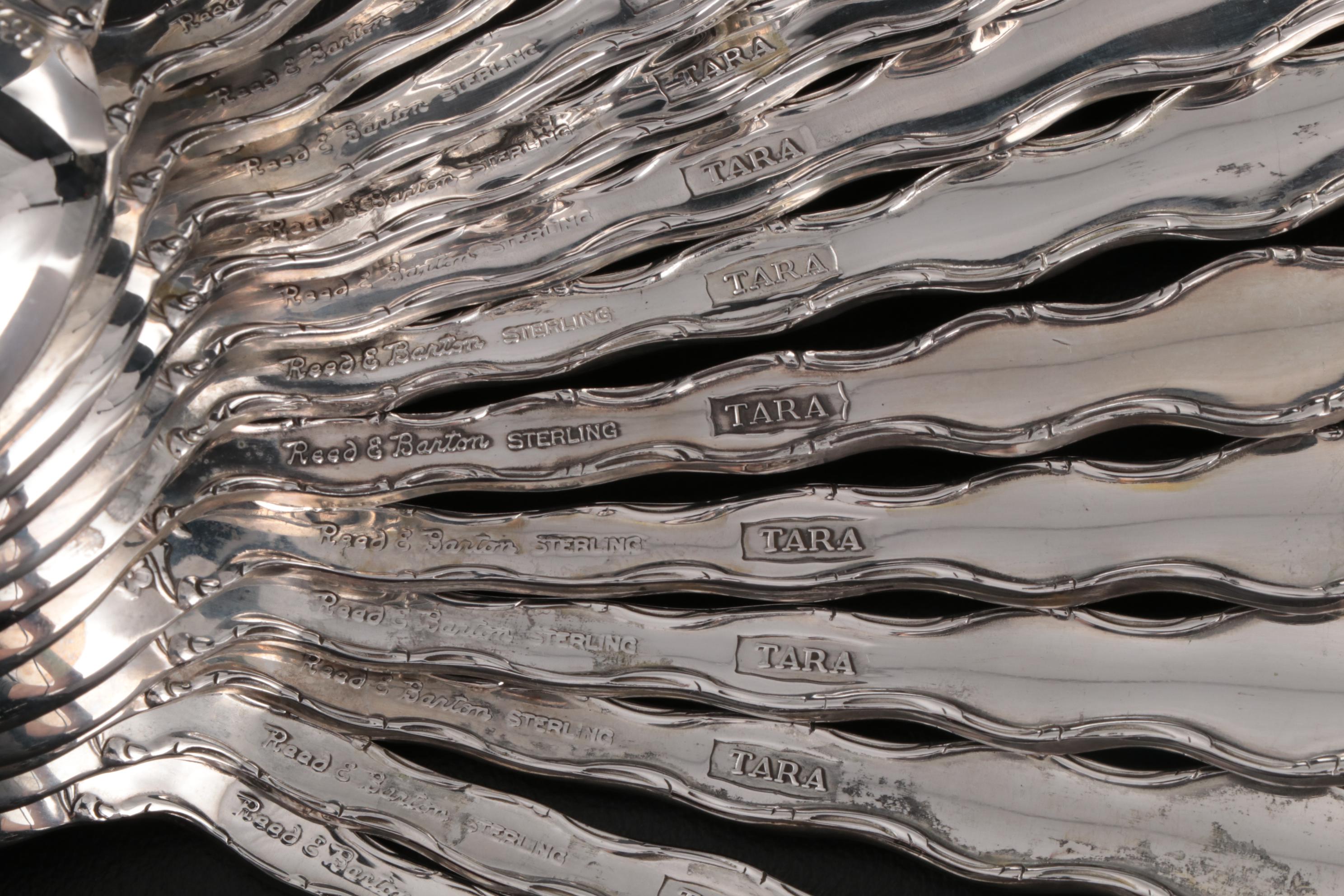 Reed & Barton "Tara" Sterling Silver Flatware, Mid to Late 20th Century