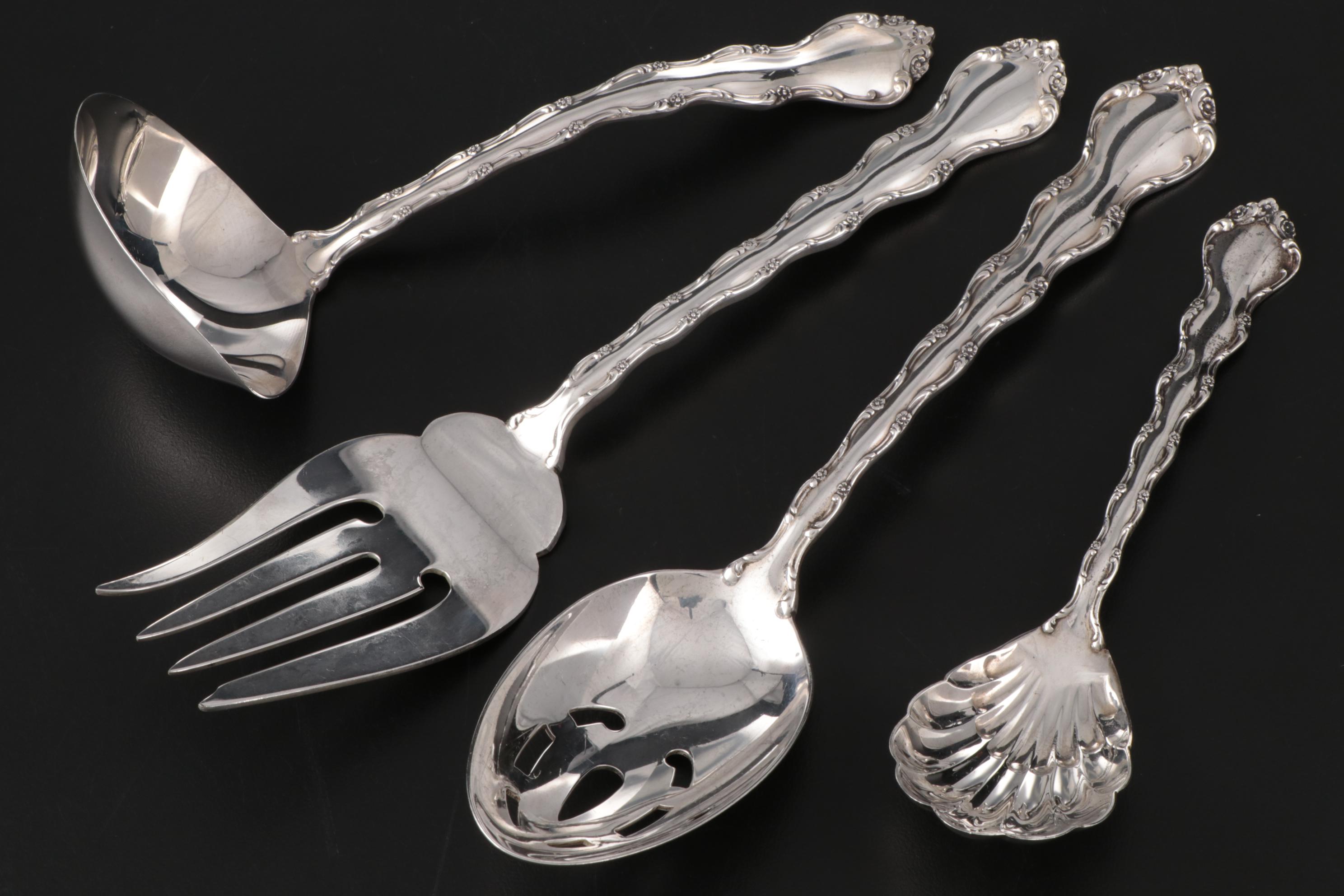 Reed & Barton "Tara" Sterling Silver Flatware, Mid to Late 20th Century