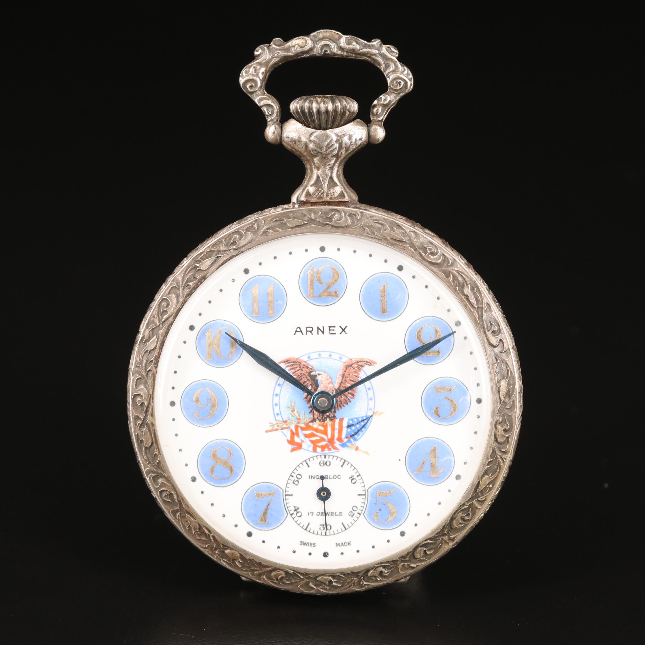 Vintage Arnex Robert F. & John F. Kennedy Commemorative Pocket Watch