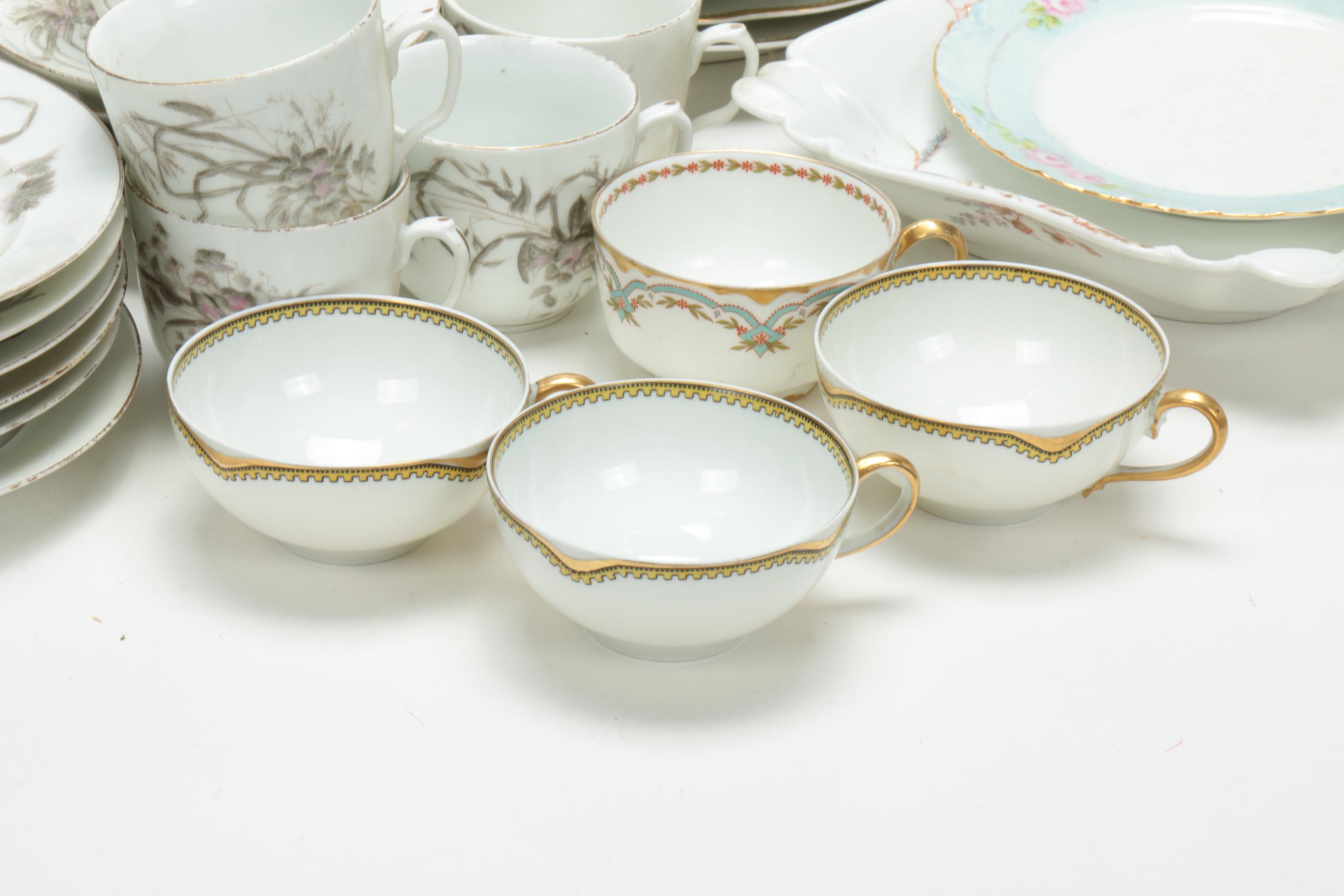 Haviland & Co. Limoges Floral Porcelain Dinner and Serveware