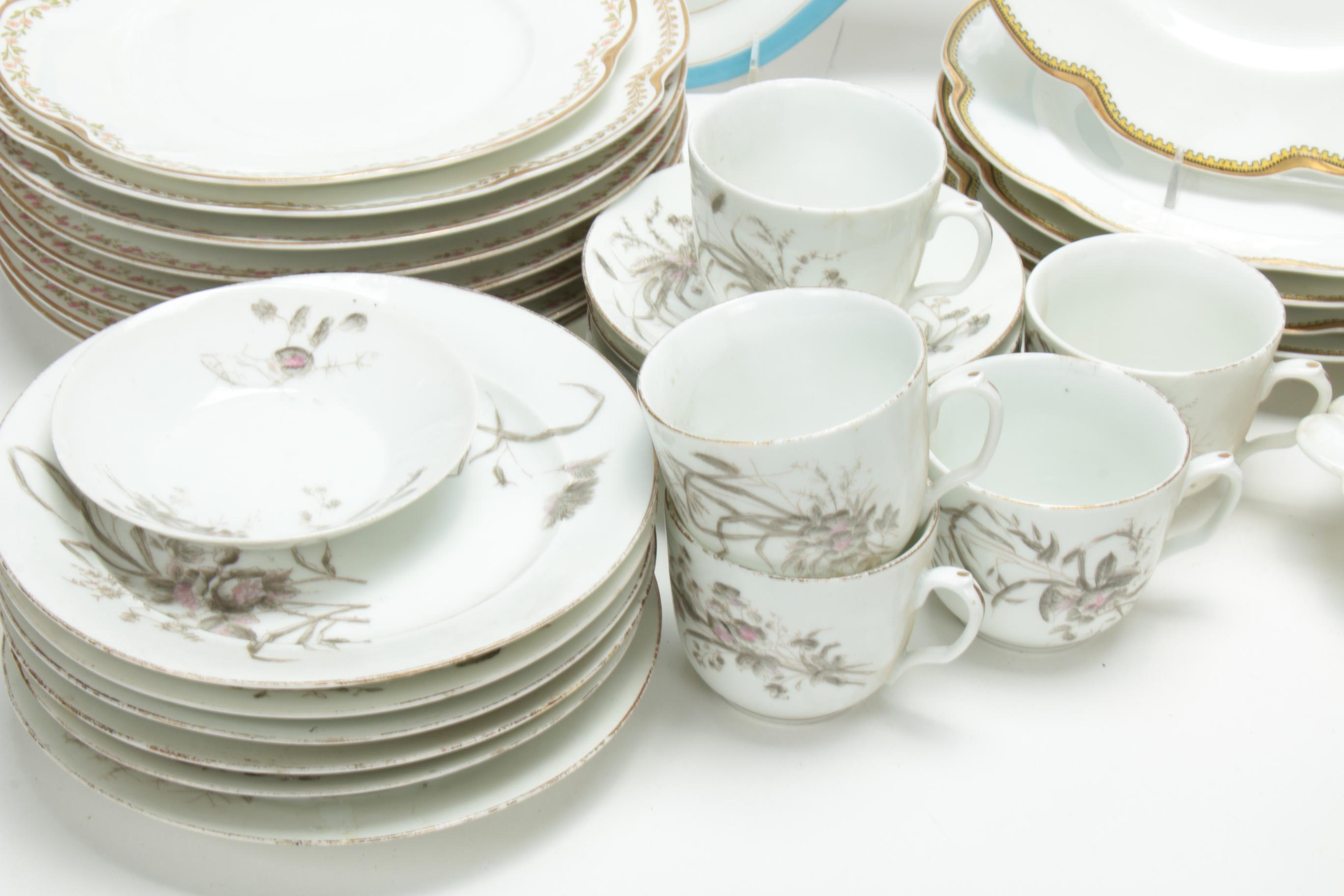Haviland & Co. Limoges Floral Porcelain Dinner and Serveware