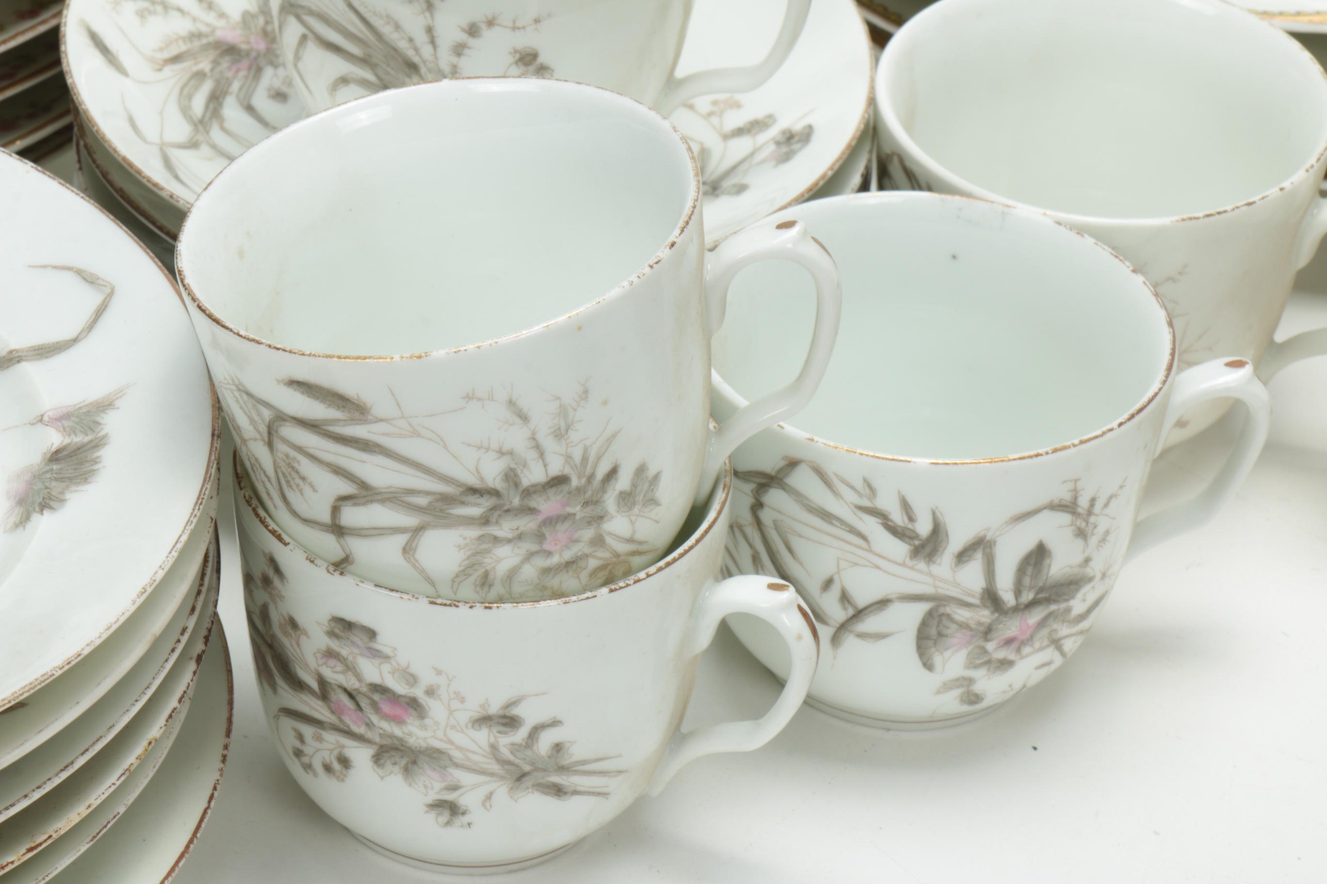 Haviland & Co. Limoges Floral Porcelain Dinner and Serveware