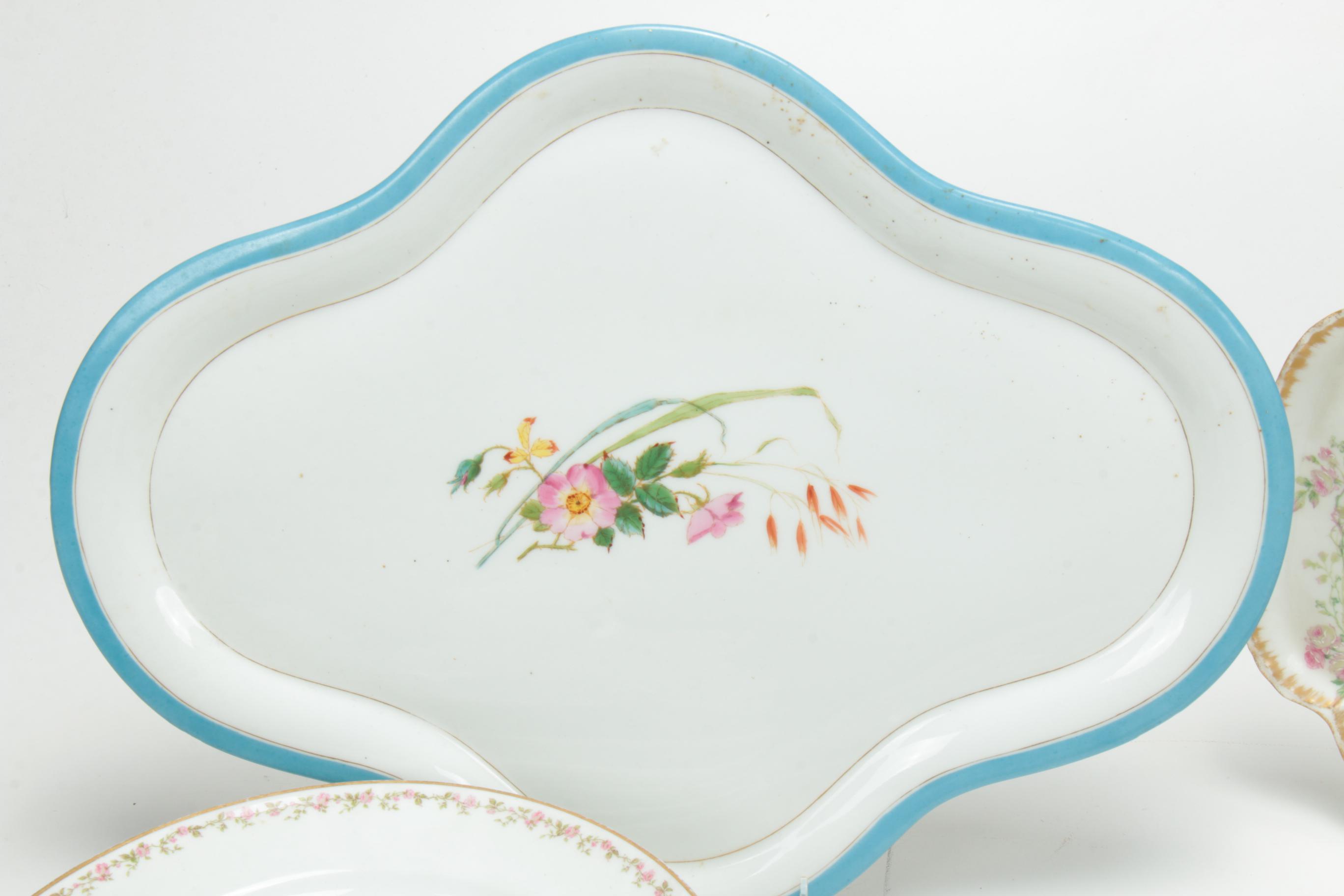 Haviland & Co. Limoges Floral Porcelain Dinner and Serveware