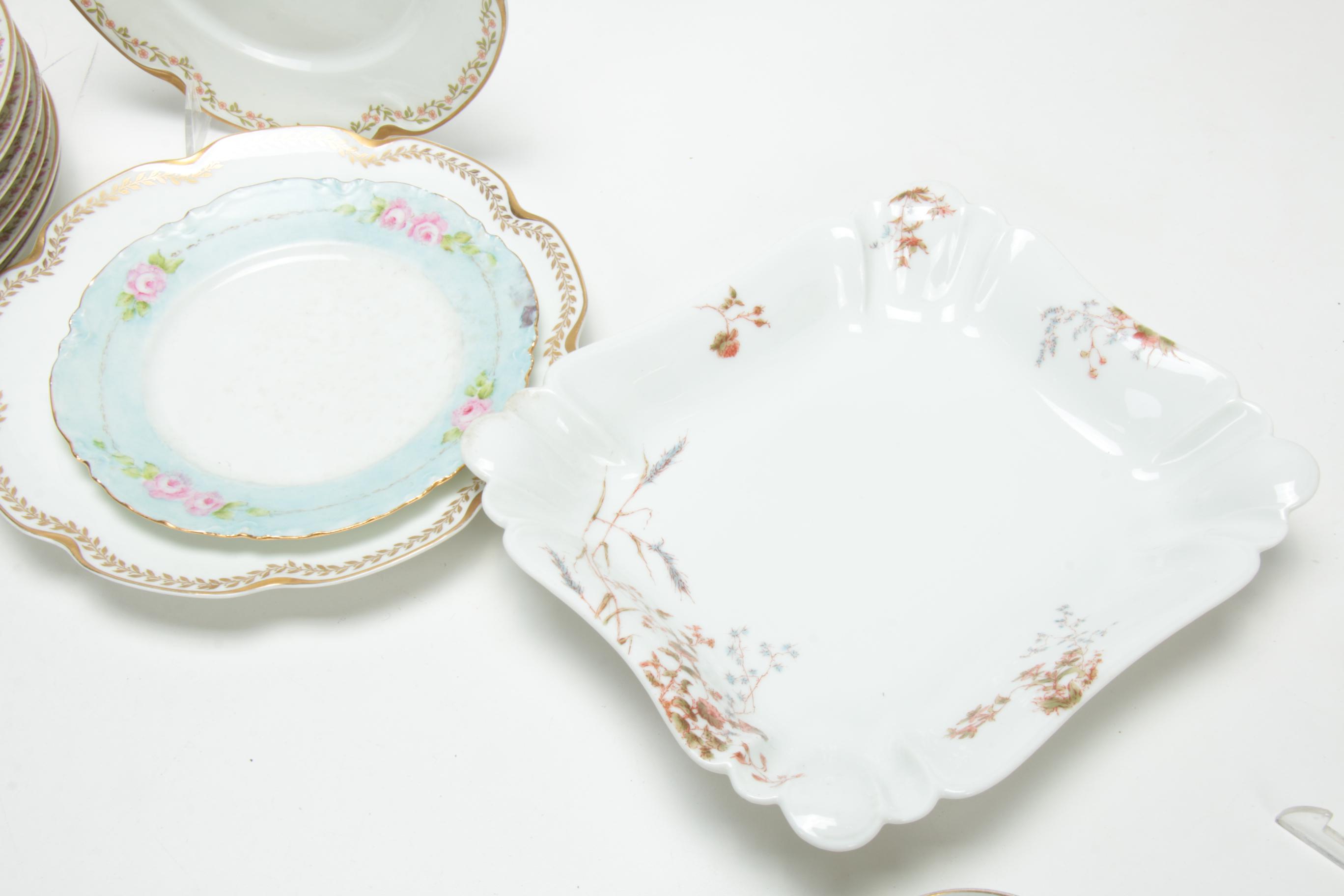 Haviland & Co. Limoges Floral Porcelain Dinner and Serveware