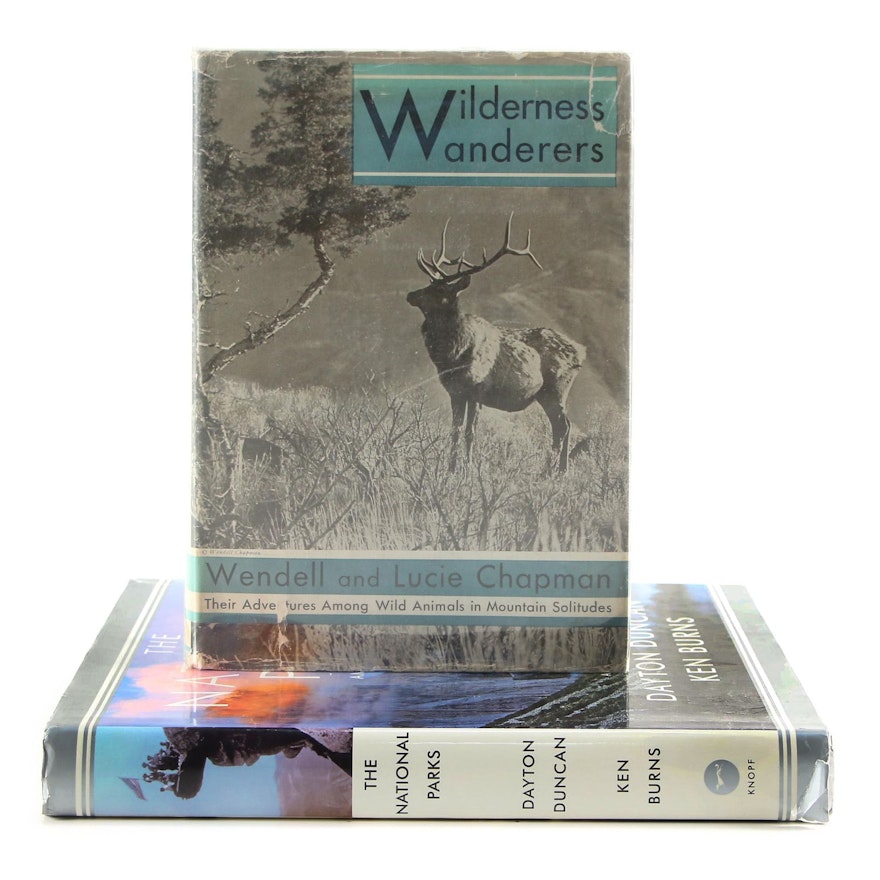 Ken Burns Signed First Edition "The National Parks", with "Wilderness Wanderers"