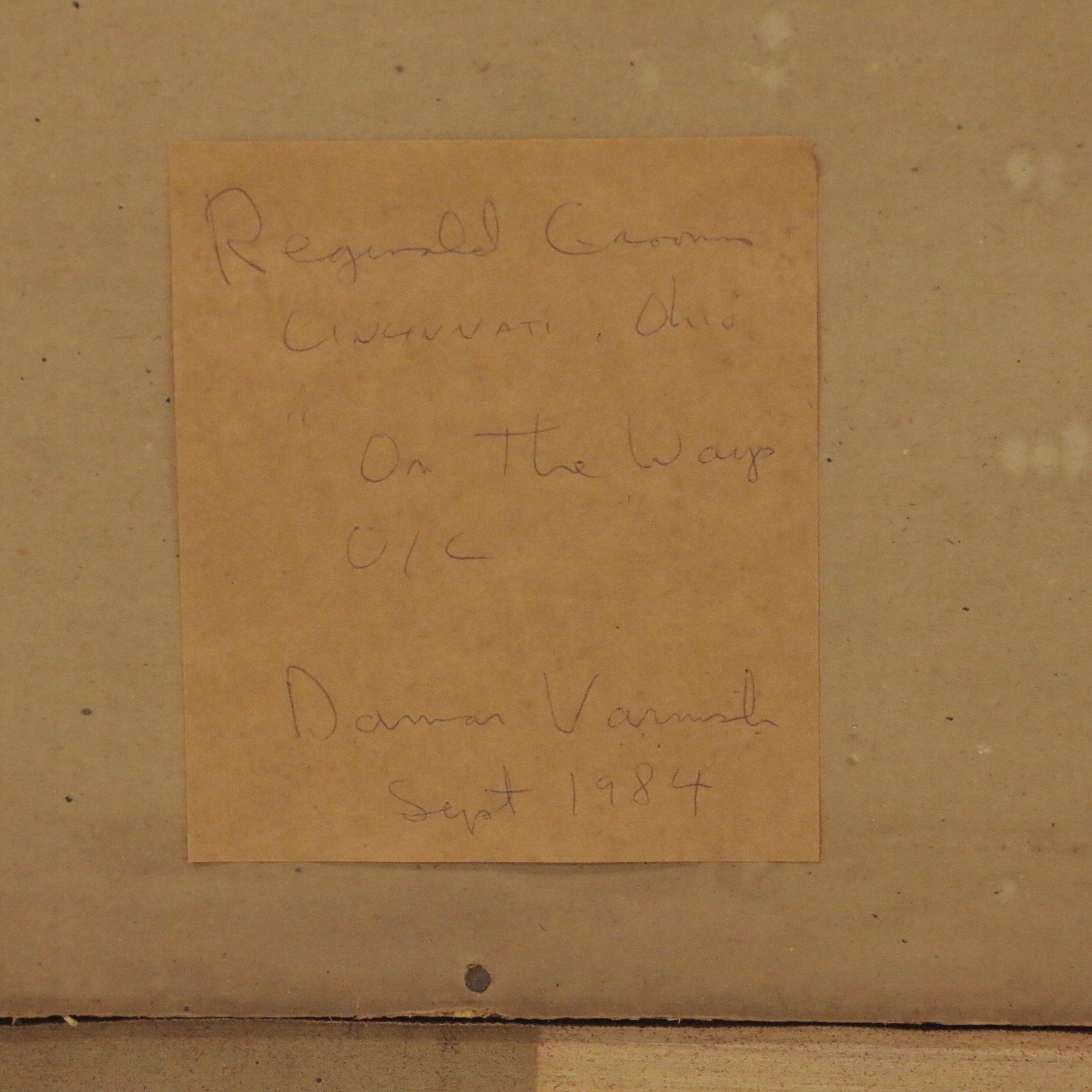 Reginald "Reggie" Leslie Grooms Oil Painting "On The Ways," 1984