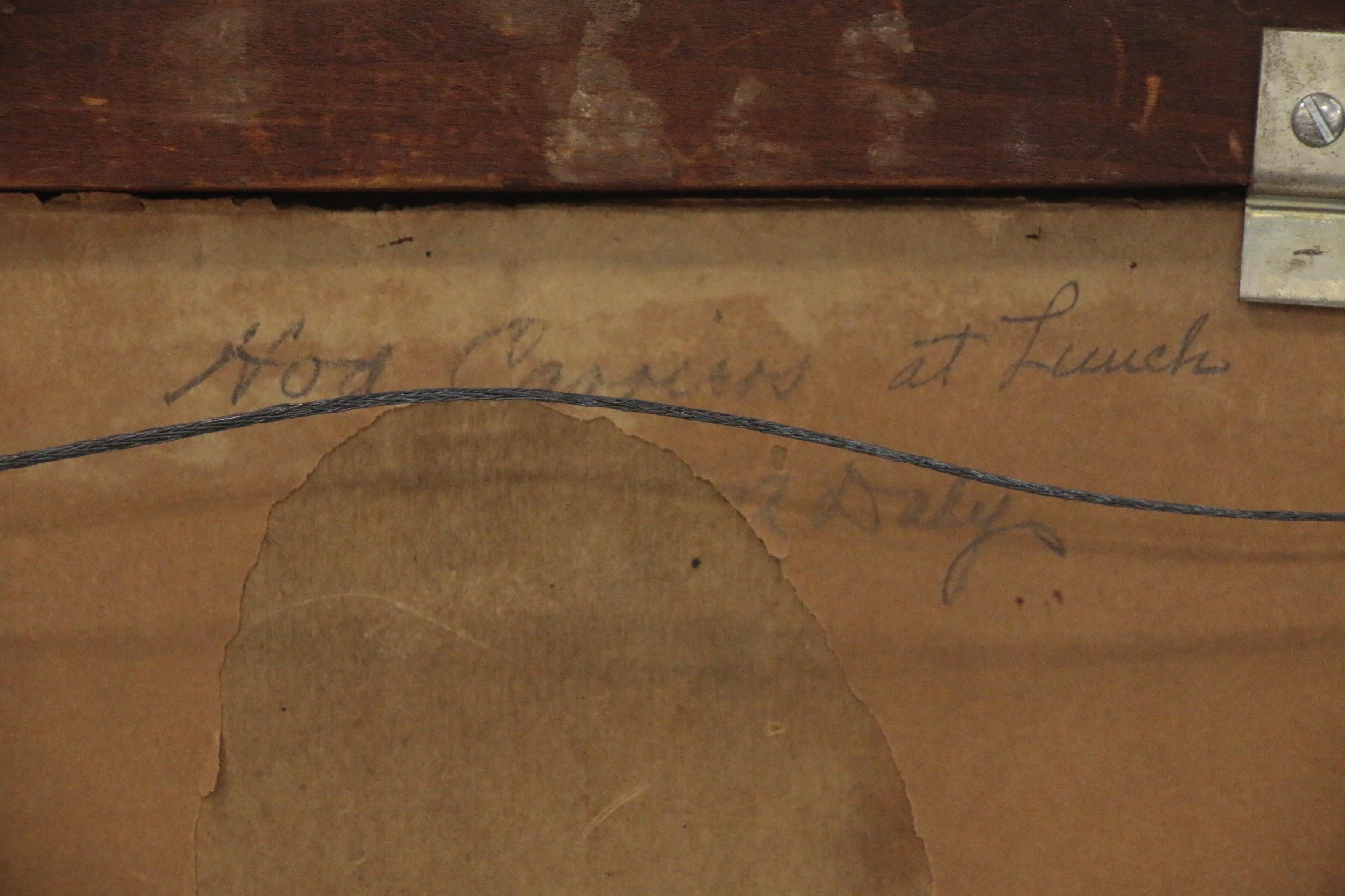 Matthew Daly Oil Painting "Hod Carriers at Lunch", 1920