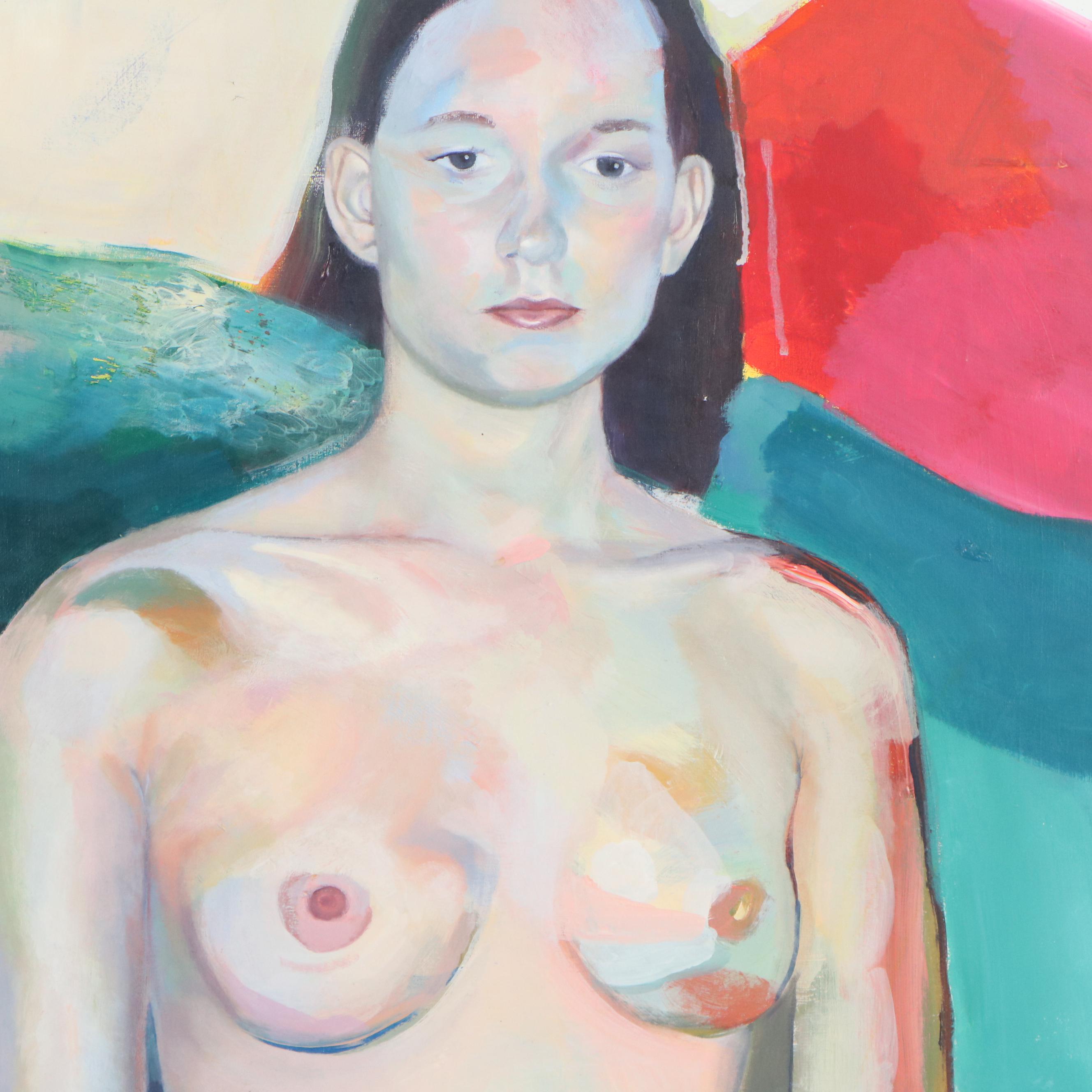 Winston Chmielinski Oil Painting of Female Nude, 2009