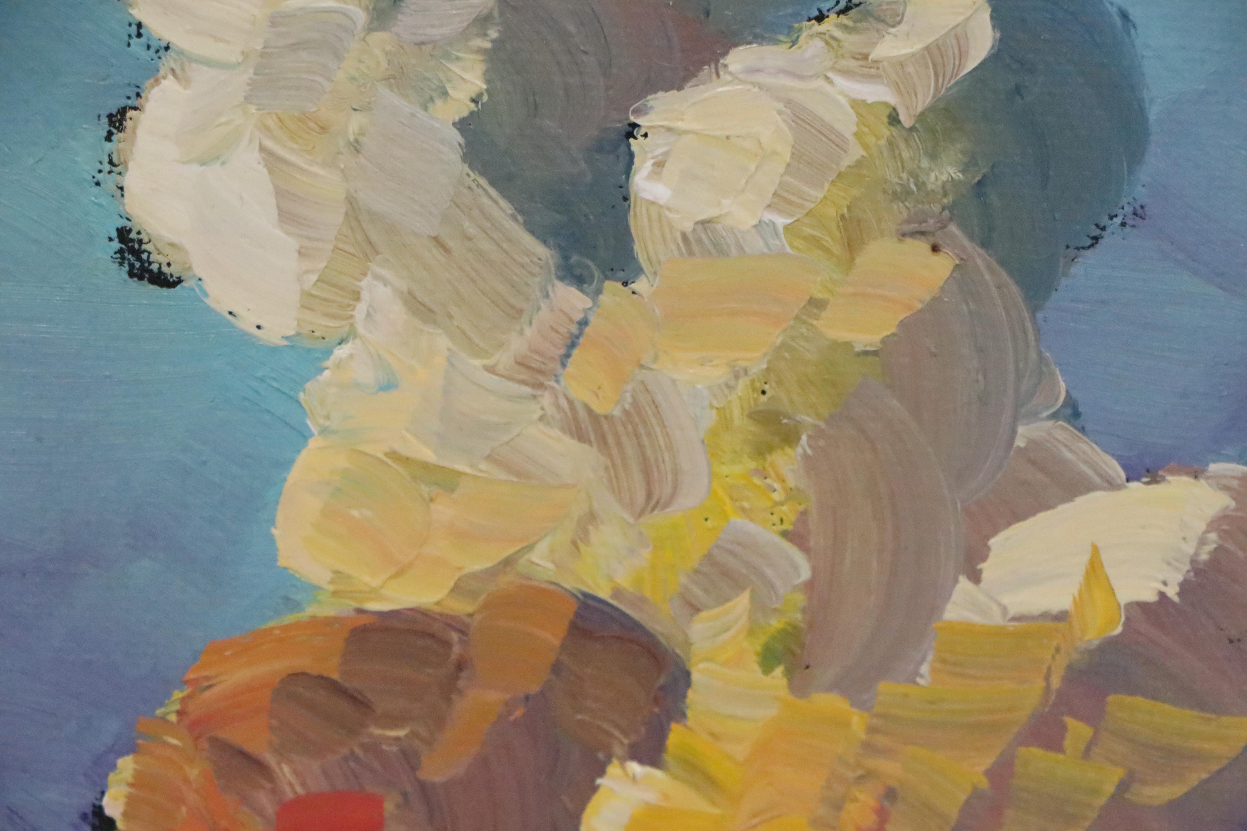 William Hawkins Oil Painting of Billowing Clouds, 21st Century