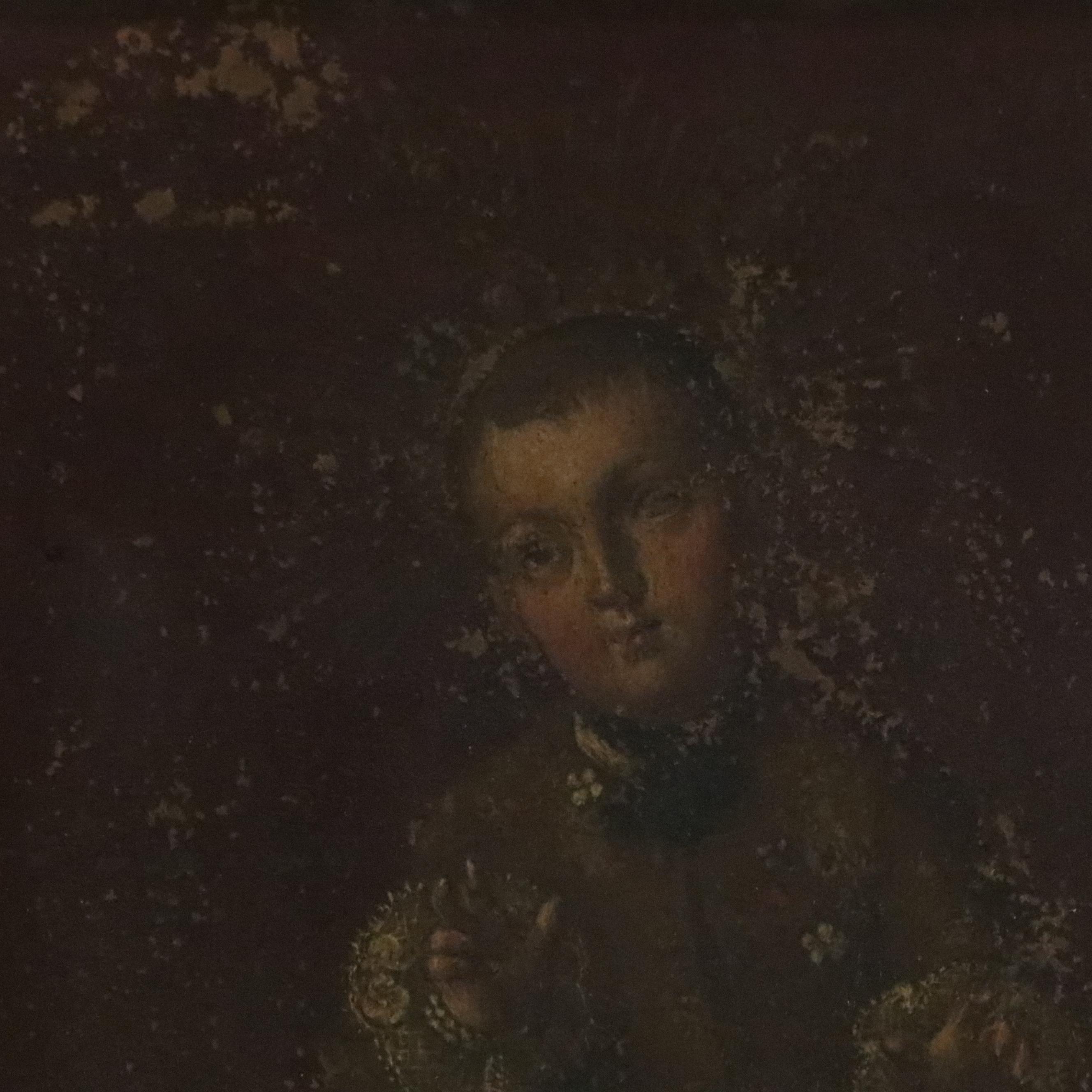 Cuzco School Style Oil Painting of Baby Jesus, 19th Century