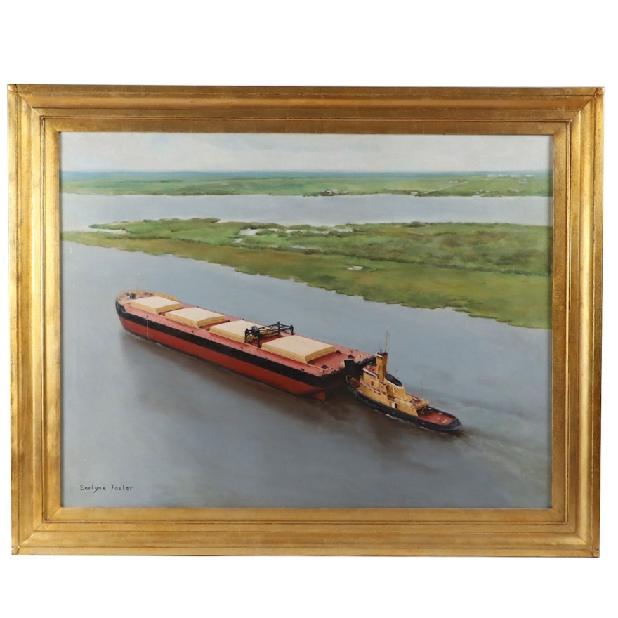 Earlyne Foster Maritime Oil Painting