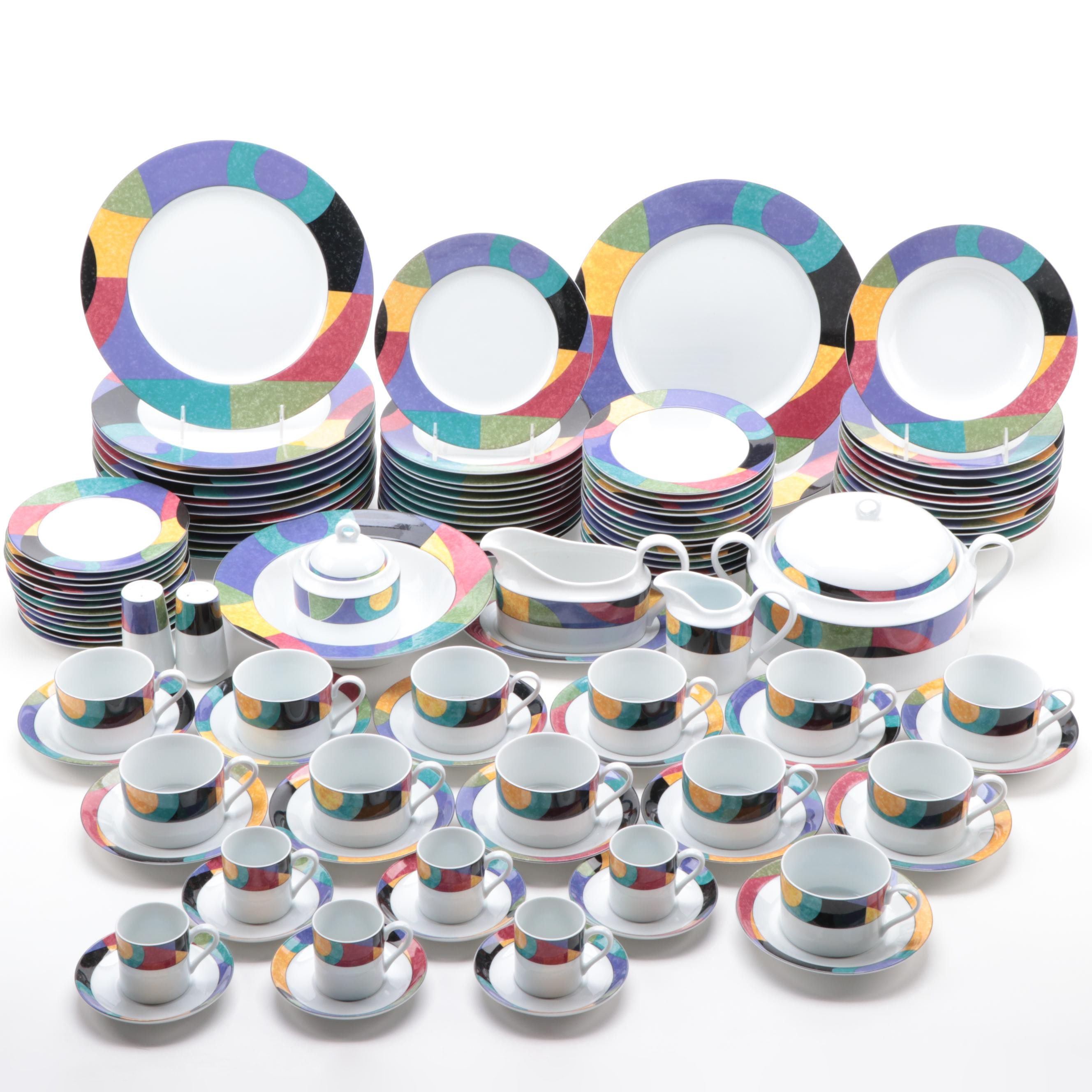 Mikasa "Currents" Porcelain Dinnerware and Serveware, 1993–2004