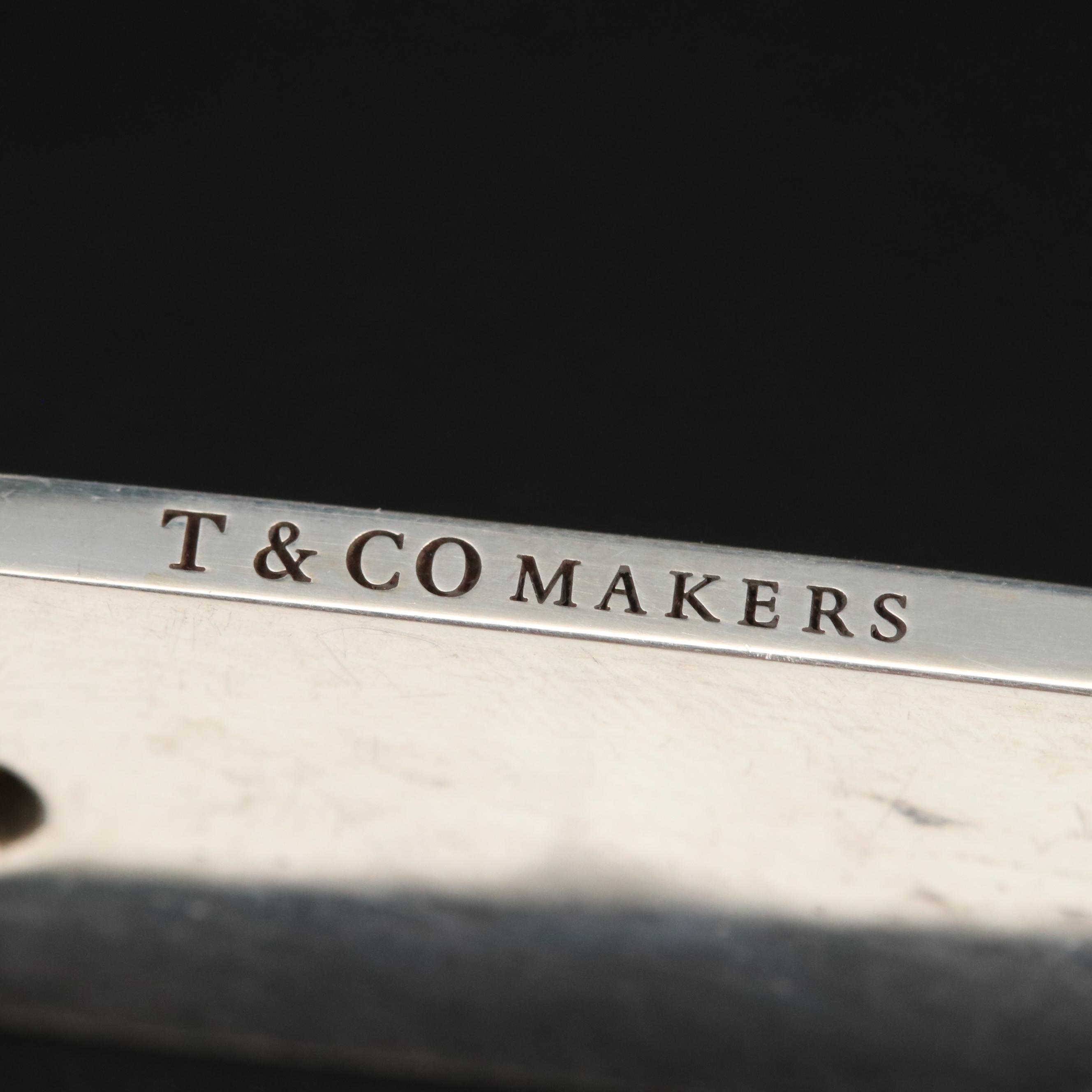 Tiffany & Co. Sterling Silver "Tiffany 1837" Maker's ID Tag Pendant Necklace